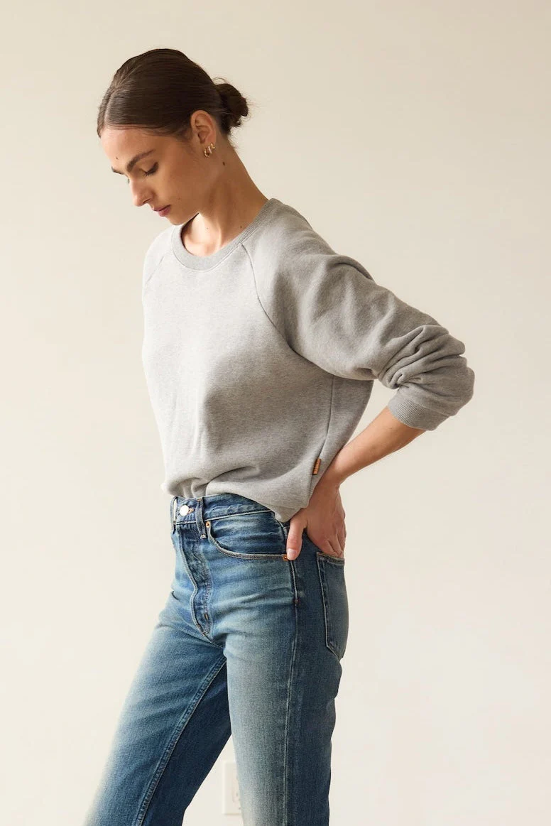 Jamie Haller - The Daily Sweatshirt in Heather Grey - Image 12