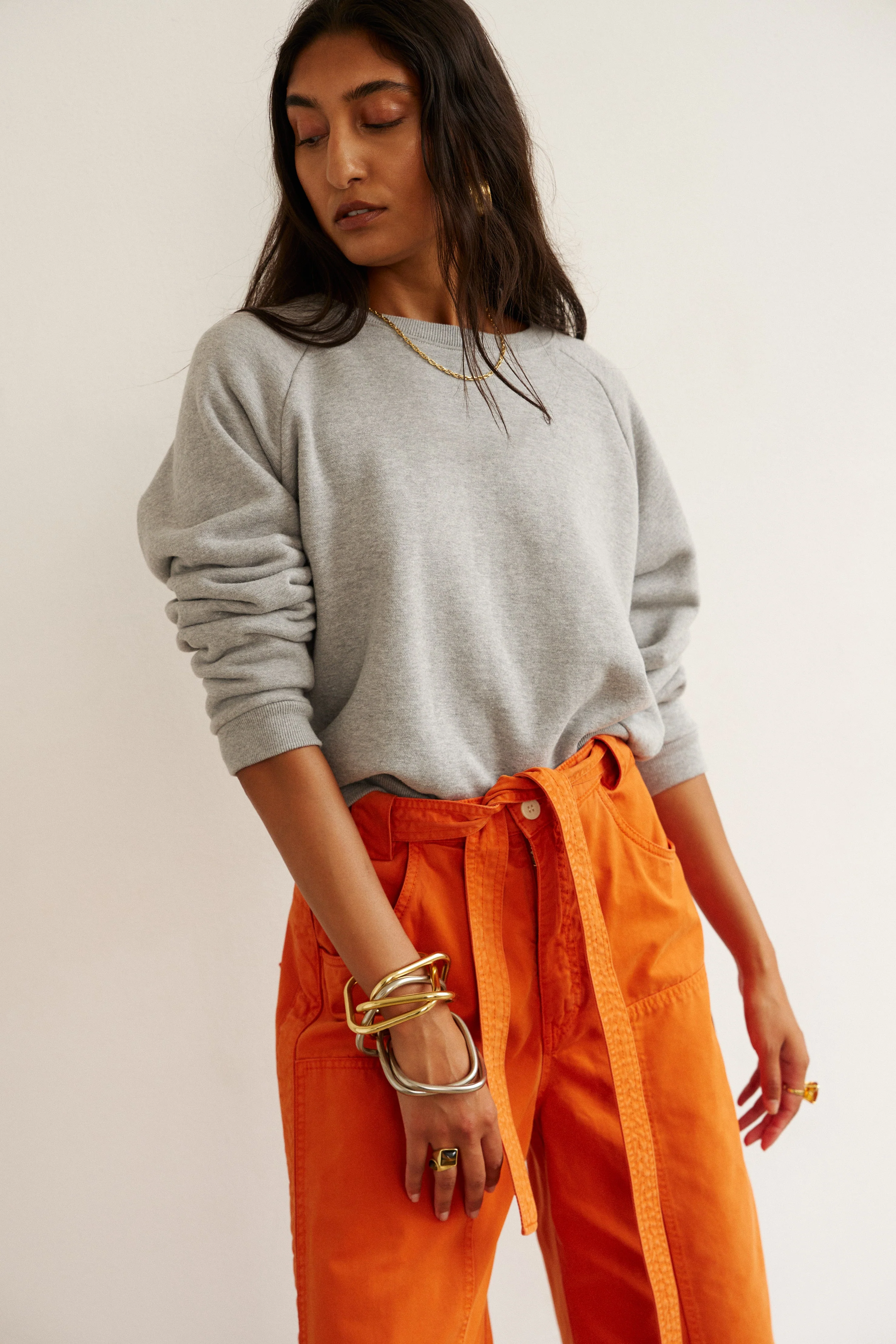 Jamie Haller - The Daily Sweatshirt in Heather Grey - Image 5