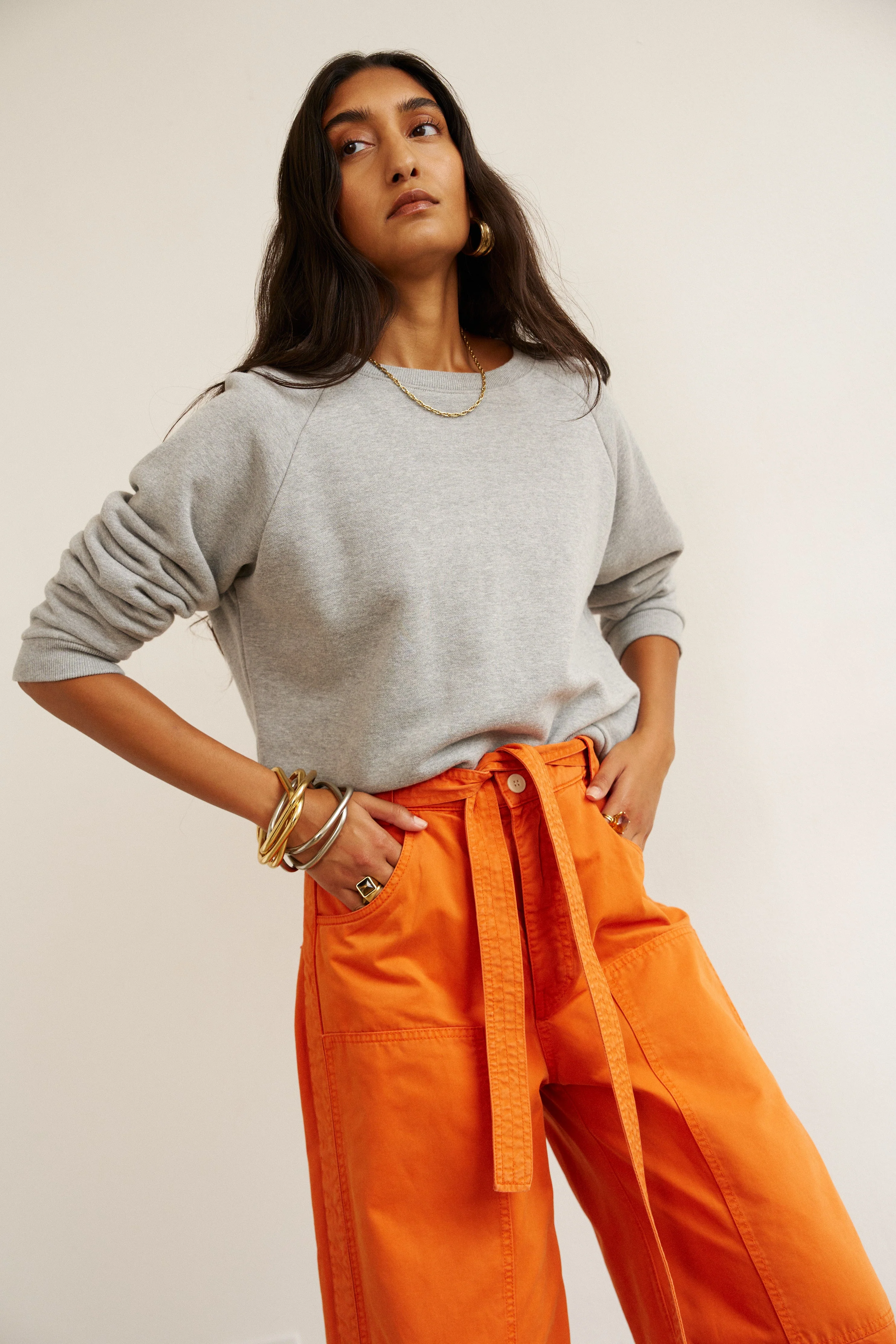 Jamie Haller - The Daily Sweatshirt in Heather Grey - Image 8