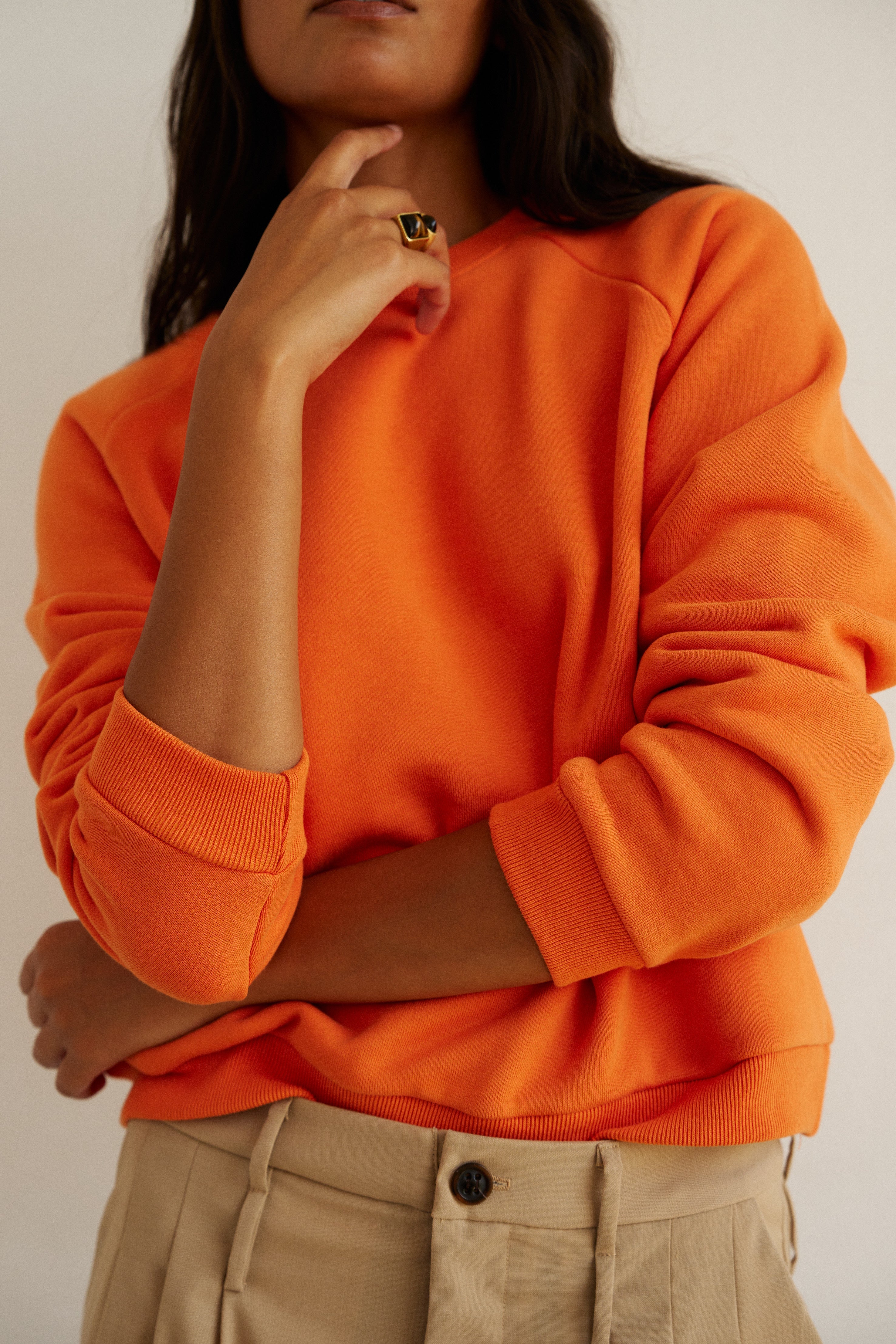 Jamie Haller - The Daily Sweatshirt in Orange - Image 2