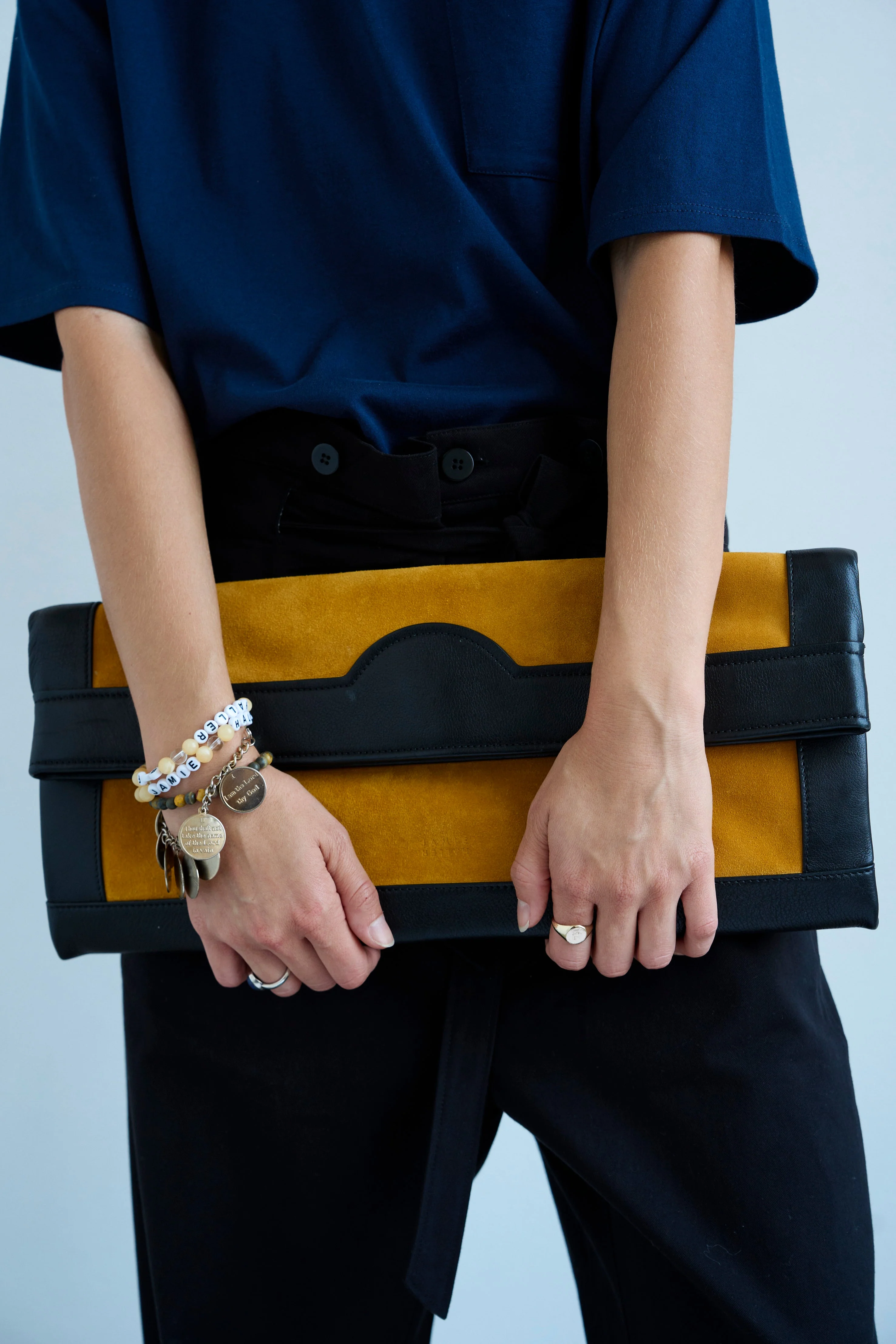 Jamie Haller - The Document Clutch in Yellow / Black - Image 5