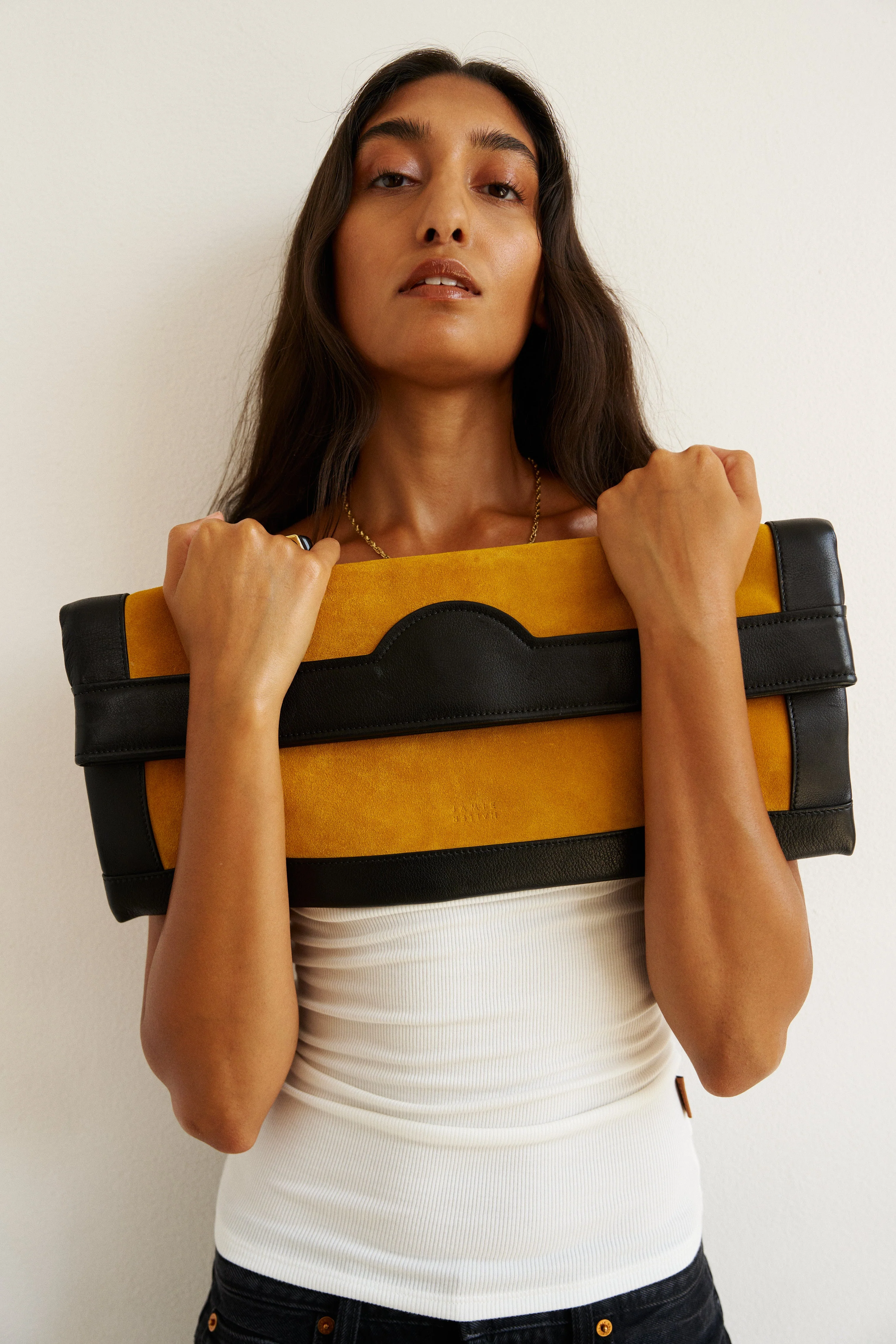 Jamie Haller - The Document Clutch in Yellow / Black - Image 7