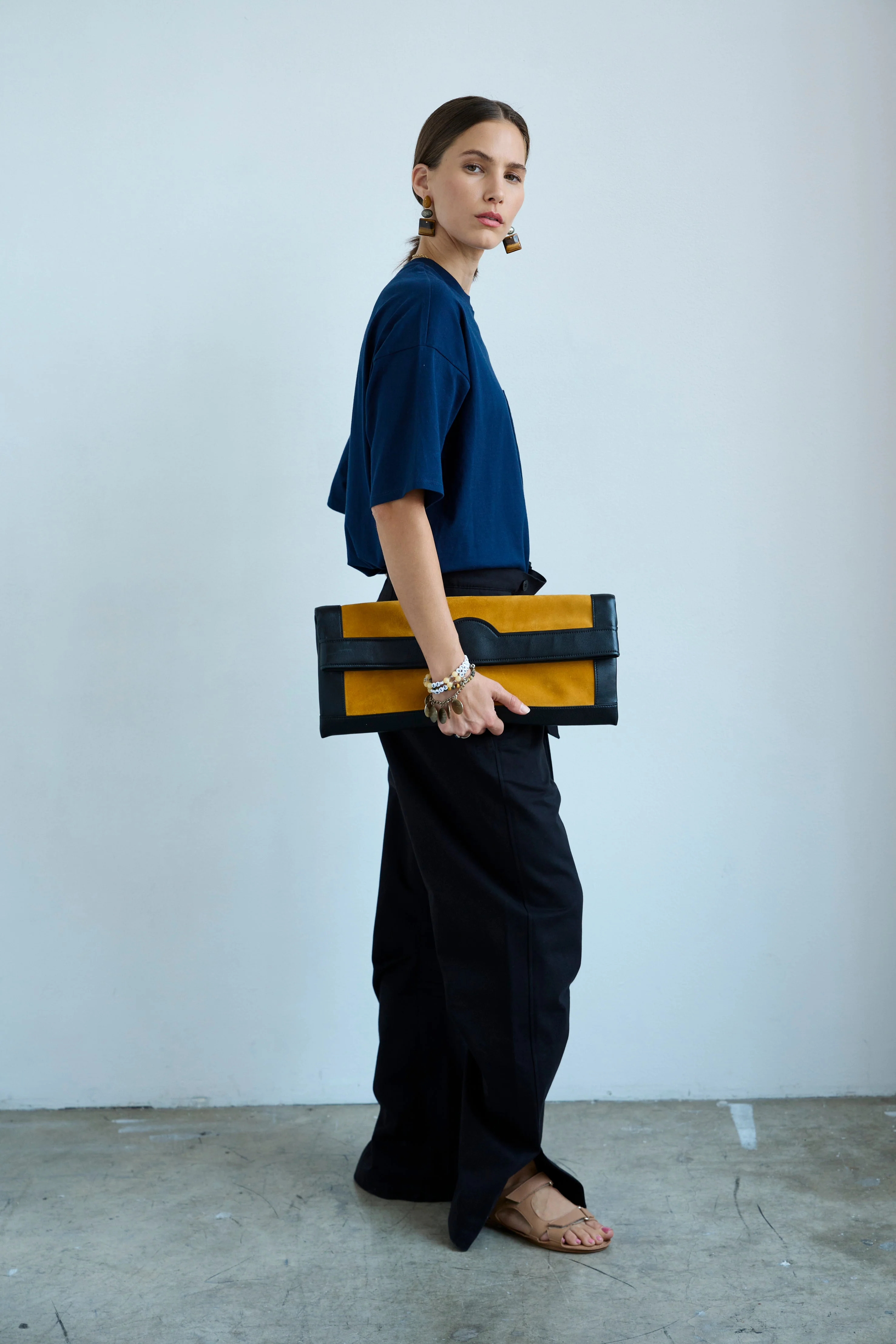 Jamie Haller - The Document Clutch in Yellow / Black - Image 8