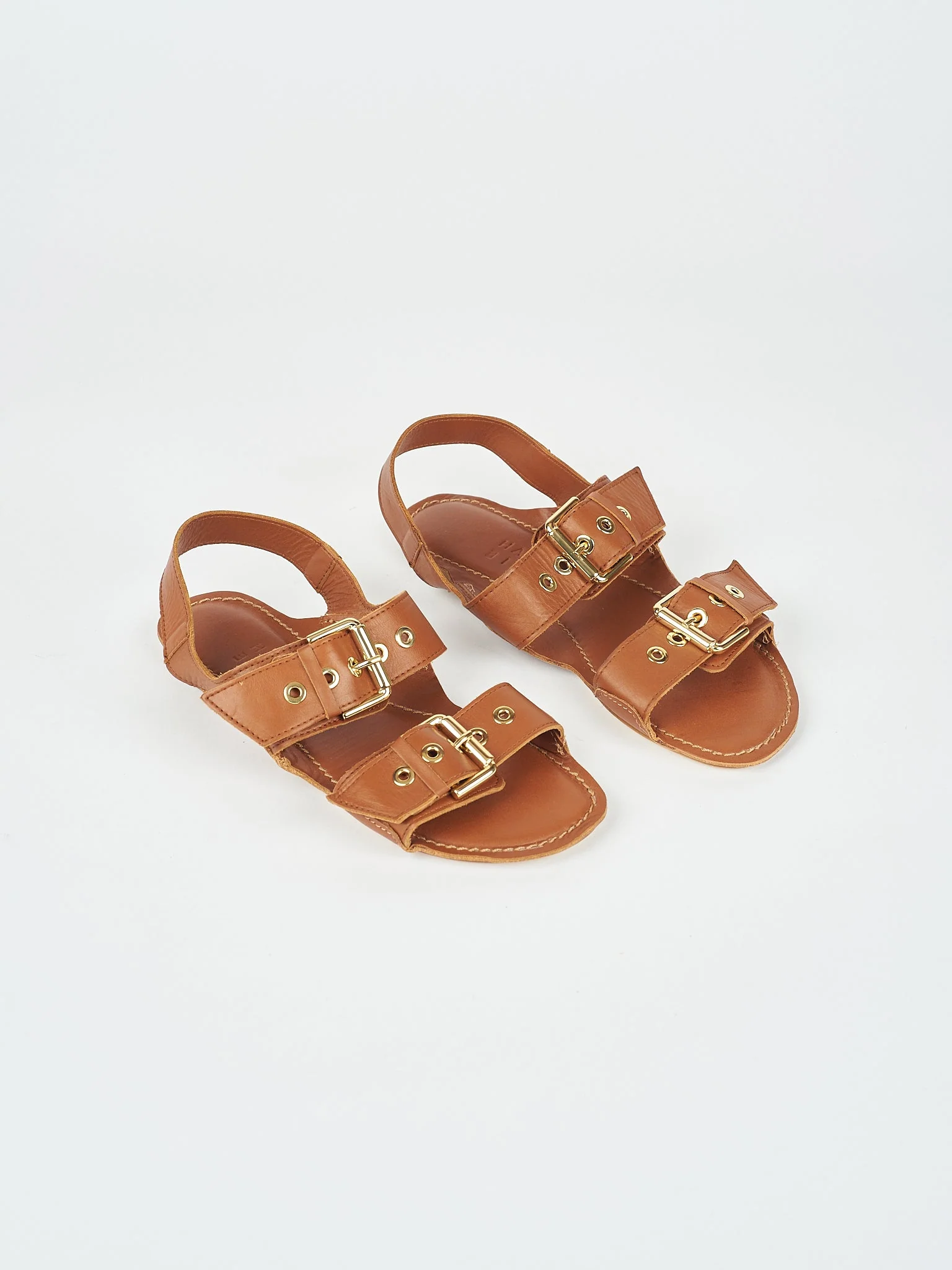 Jamie Haller - The Double Buckle Sandal in Cognac - Image 3