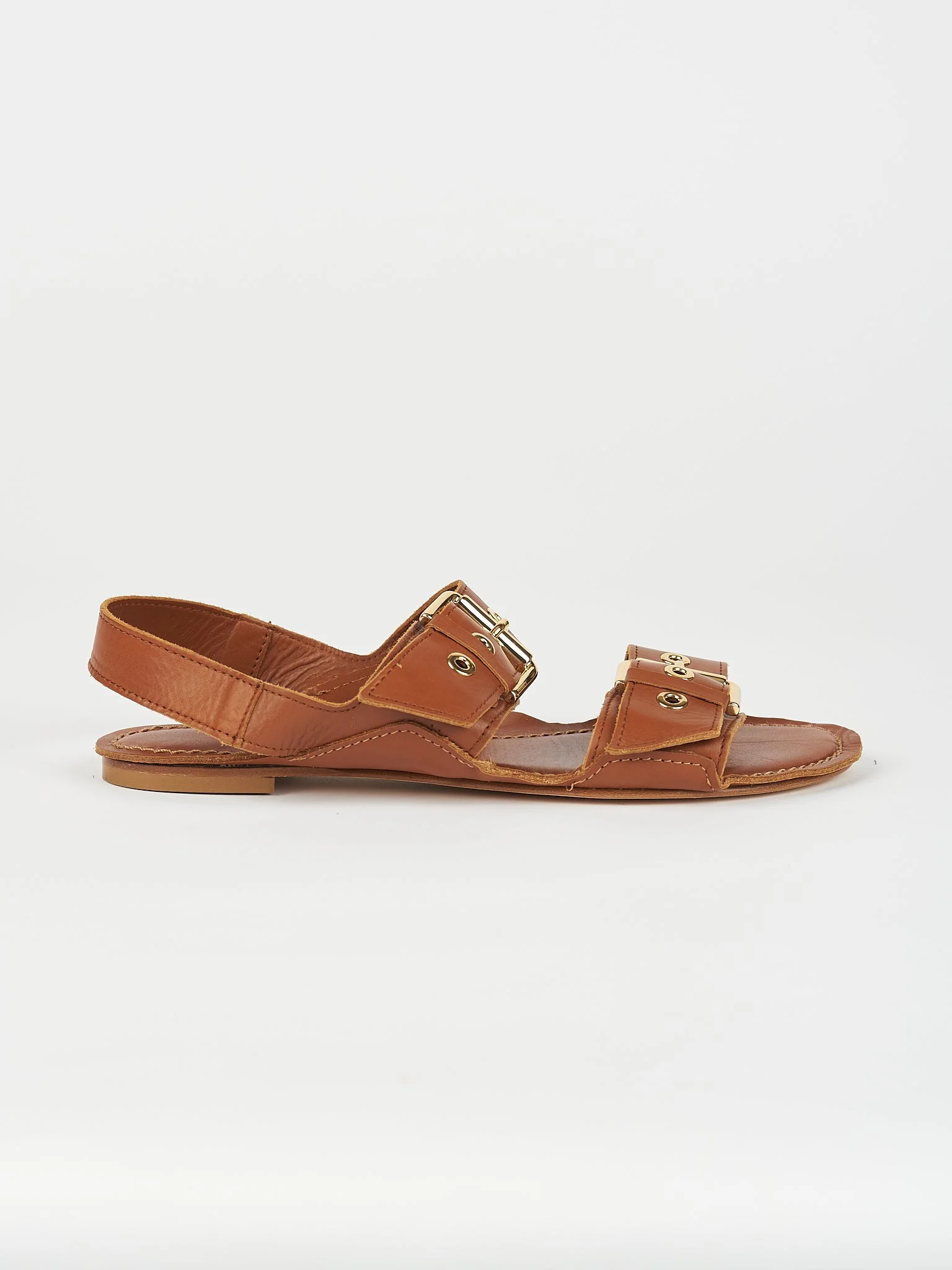 Jamie Haller - The Double Buckle Sandal in Cognac - Image 5
