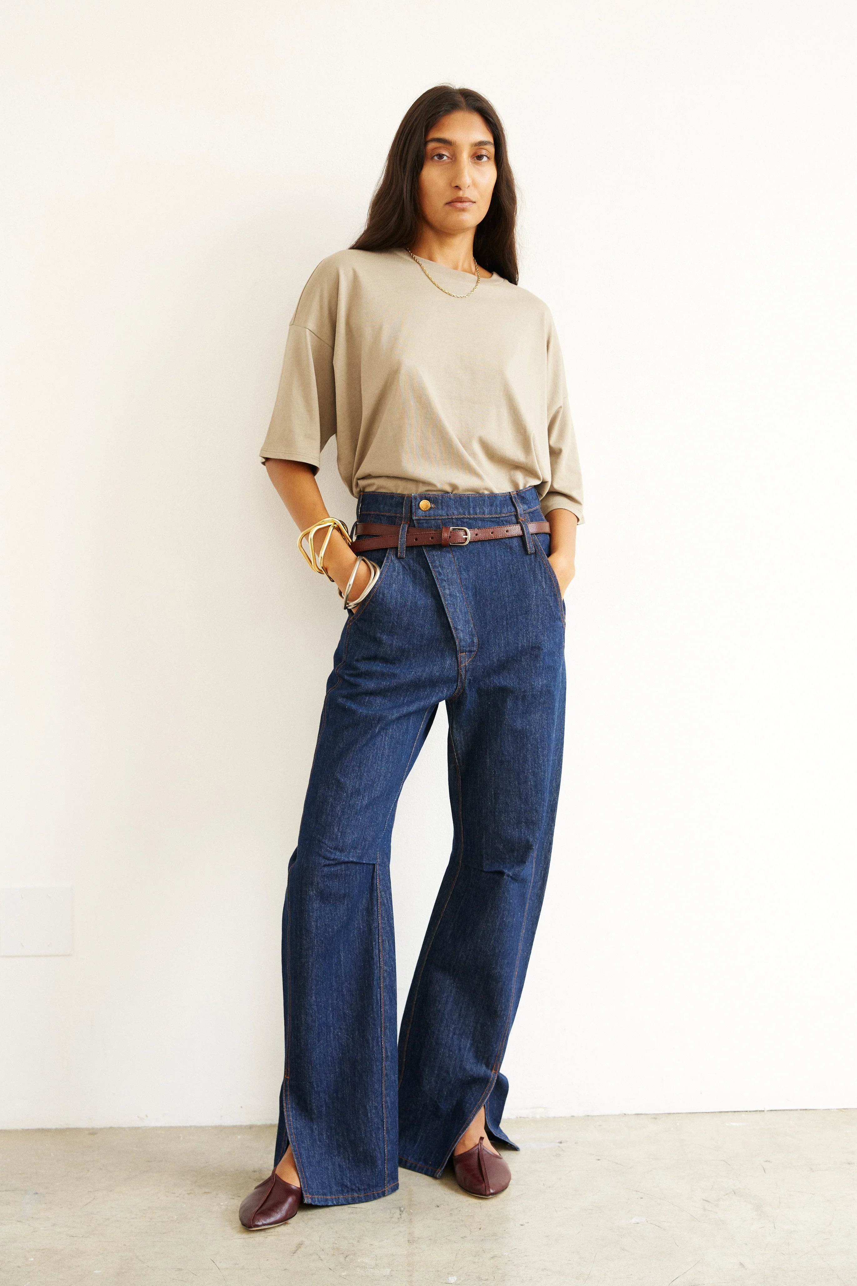 Jamie Haller - The Draped Tee in French Grey - Image 7