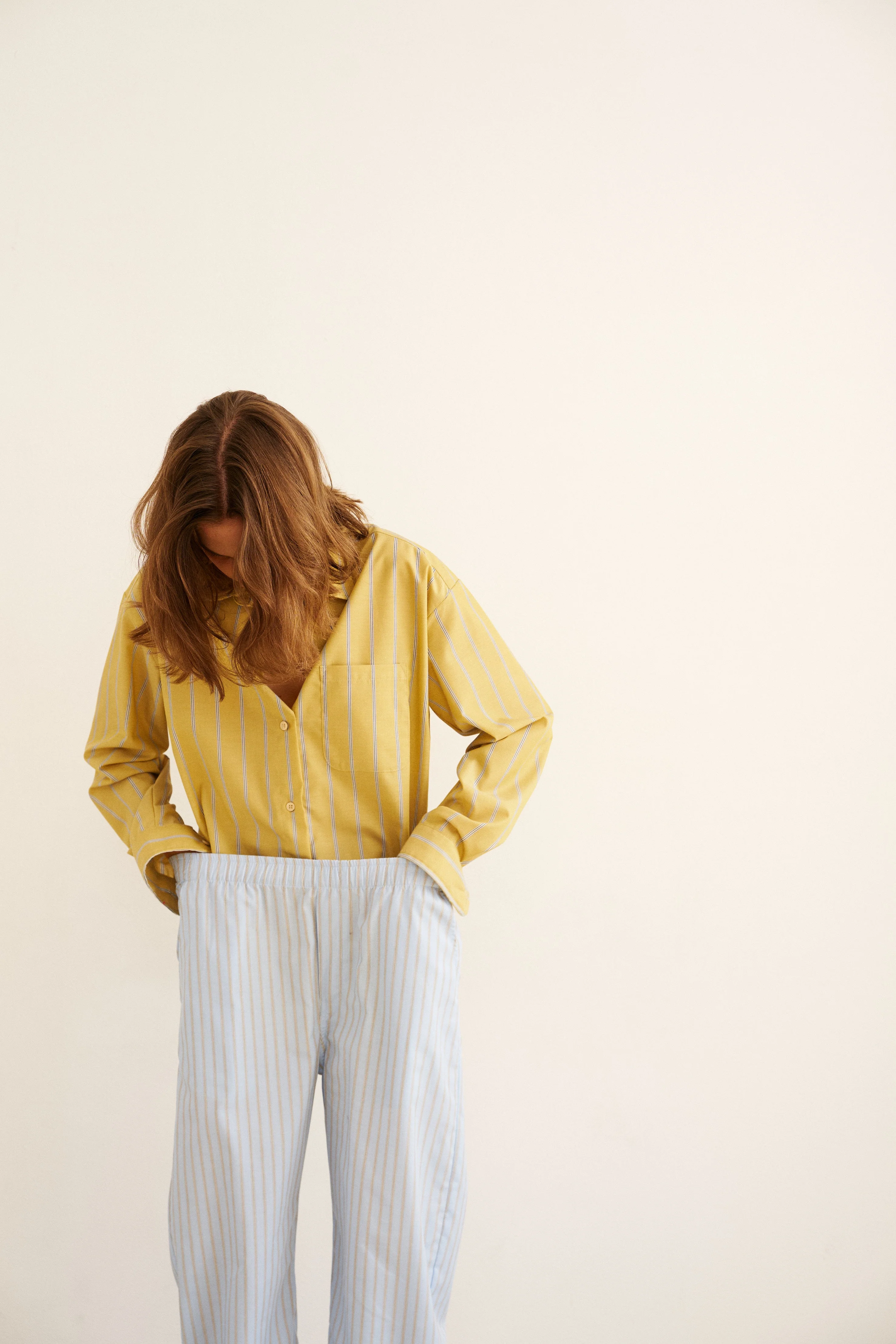 Jamie Haller - The Essential Shirt in Golden Stripe - Image 4