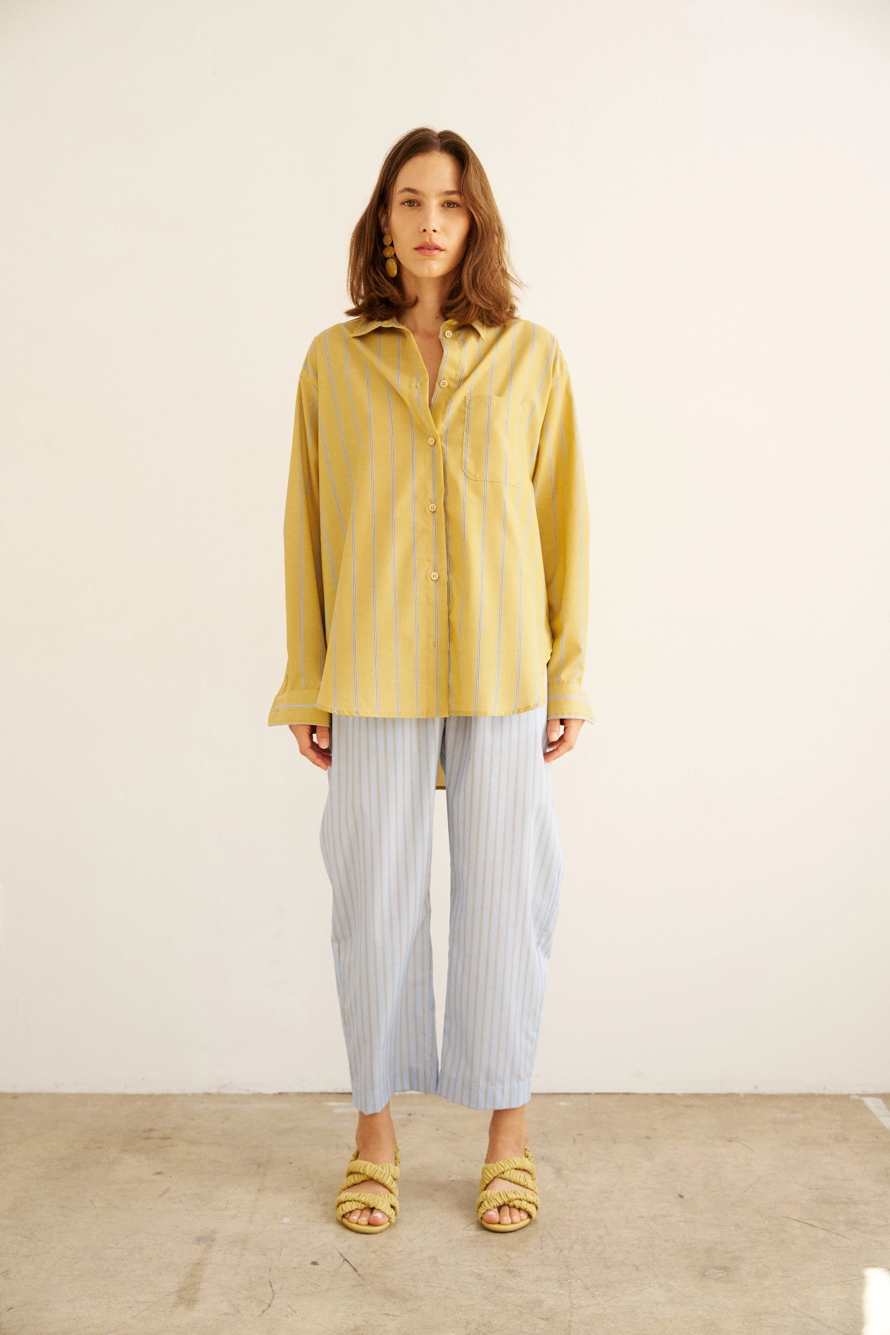 Jamie Haller - The Essential Shirt in Golden Stripe - Image 7