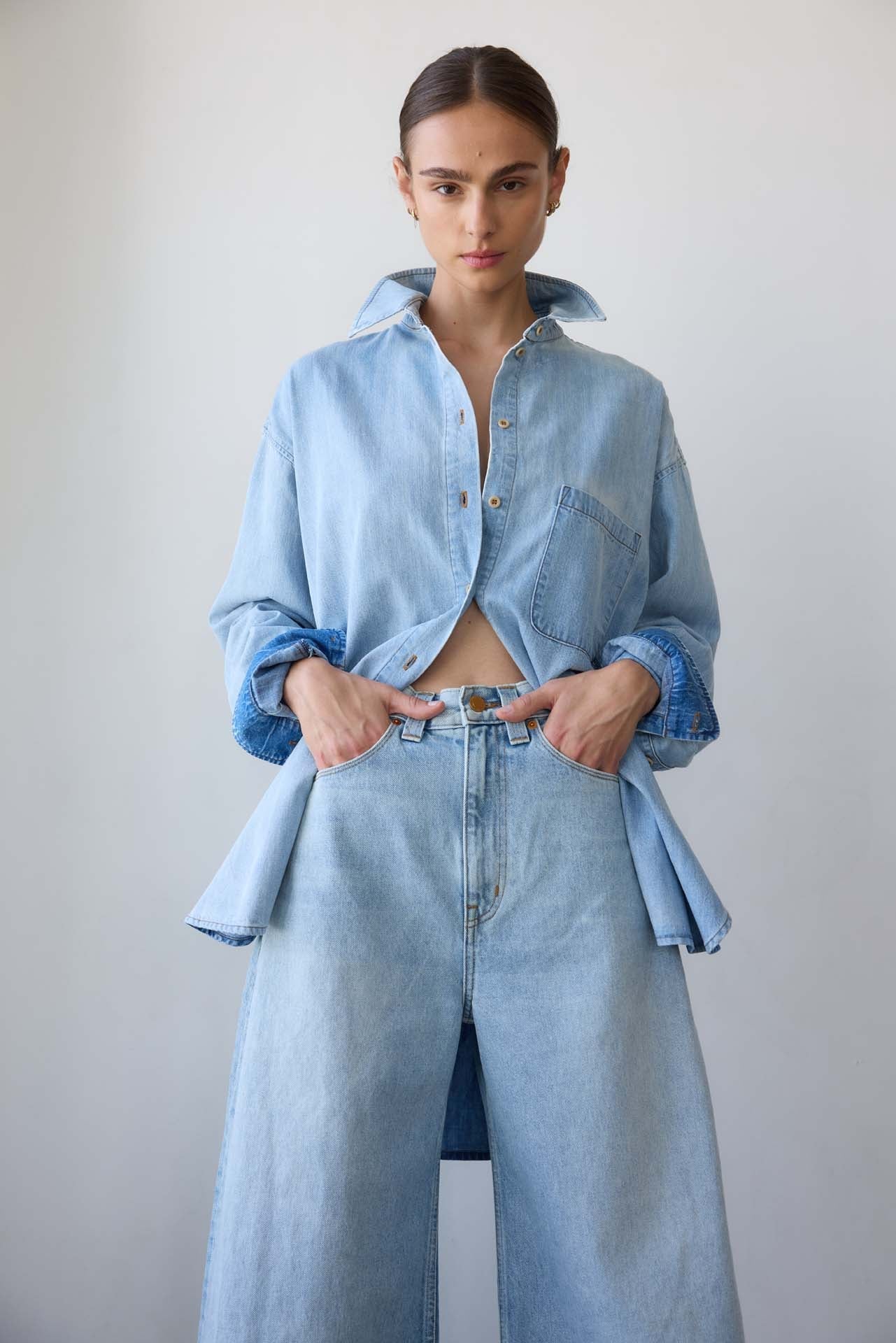Jamie Haller - The Essential Shirt in Ice Indigo