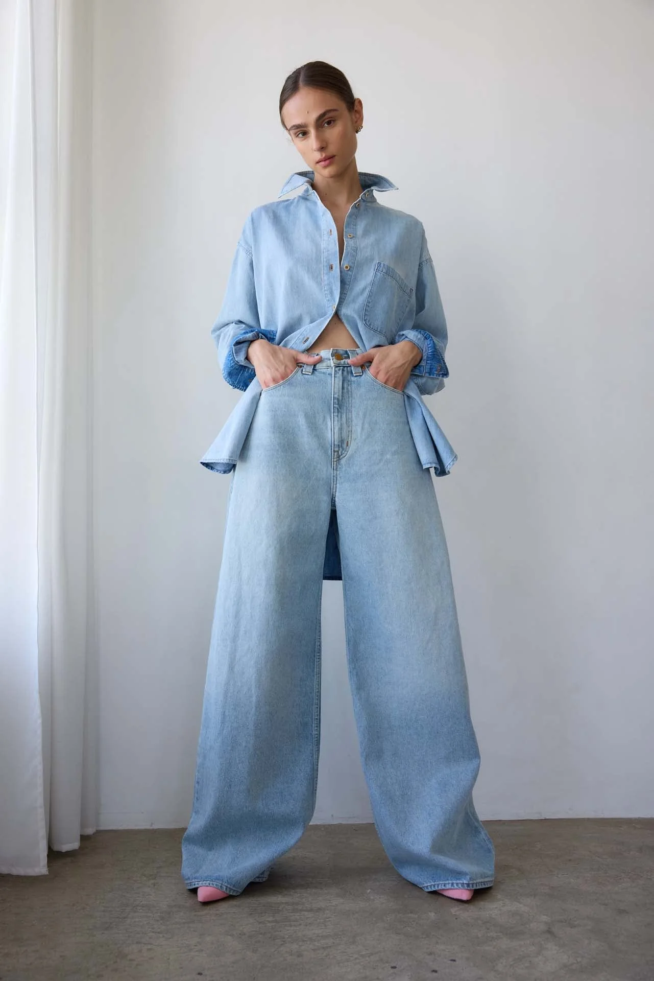 Jamie Haller - The Essential Shirt in Ice Indigo - Image 5