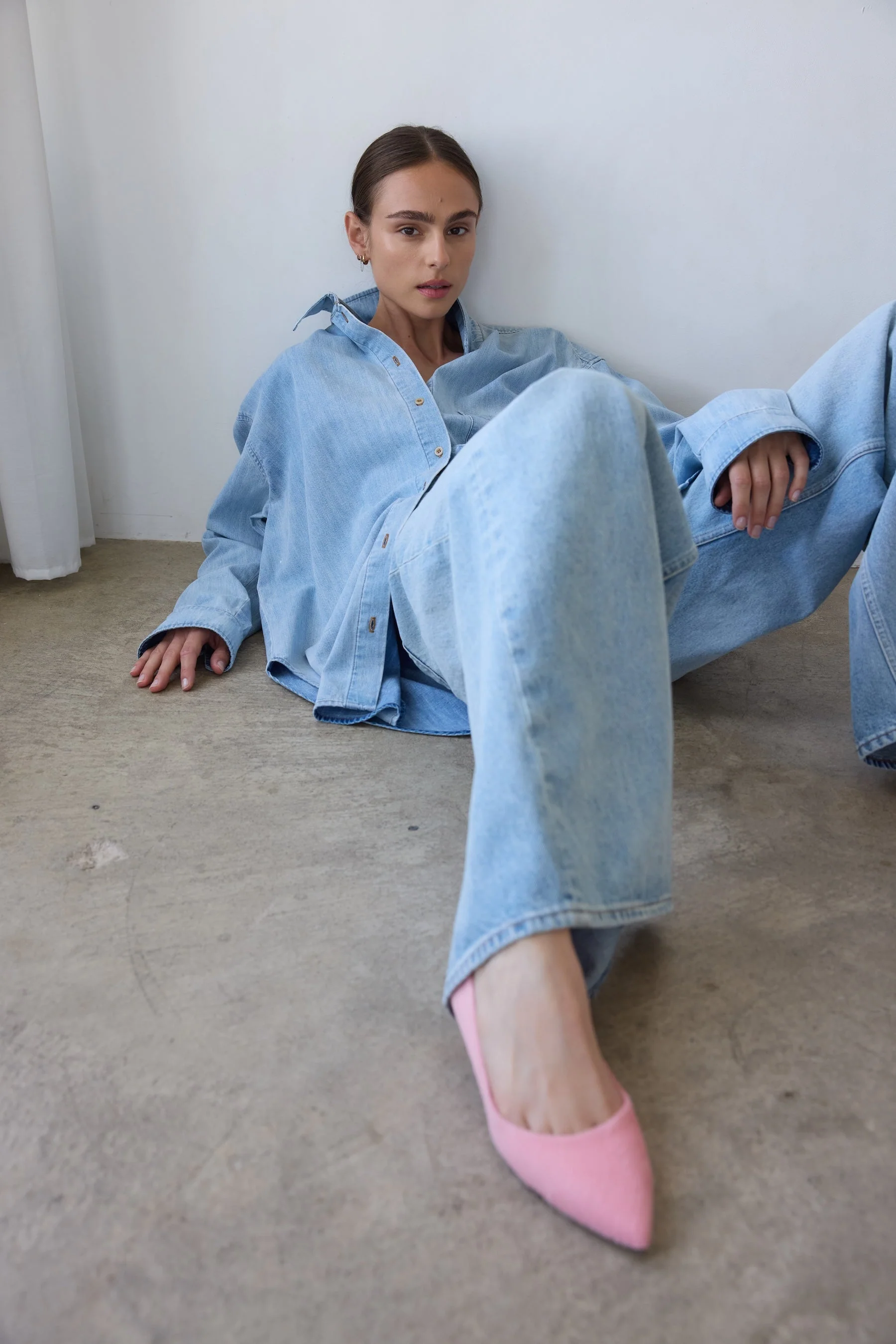 Jamie Haller - The Essential Shirt in Ice Indigo - Image 6