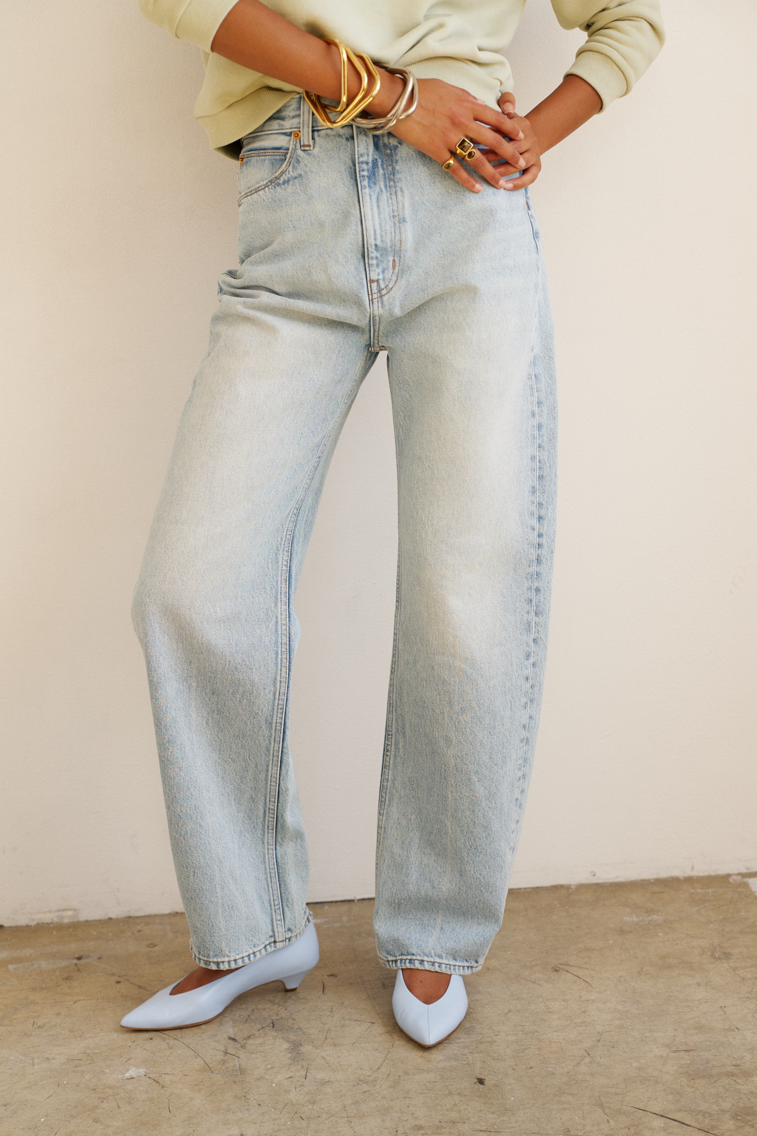 Jamie Haller - The Fan Jean in Light Stone - Image 8
