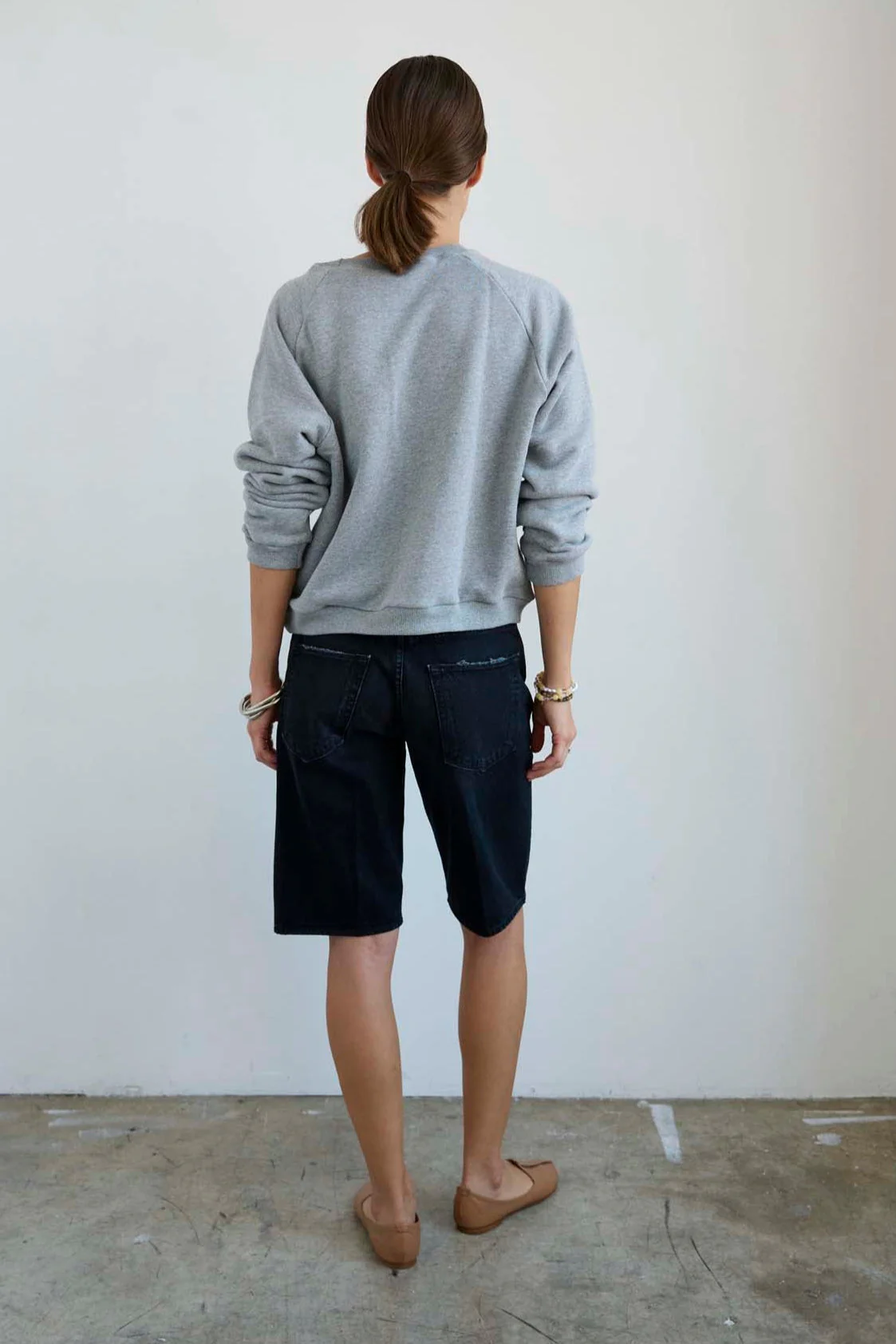 Jamie Haller - The Finished Hem Short in Washed Black - Image 11