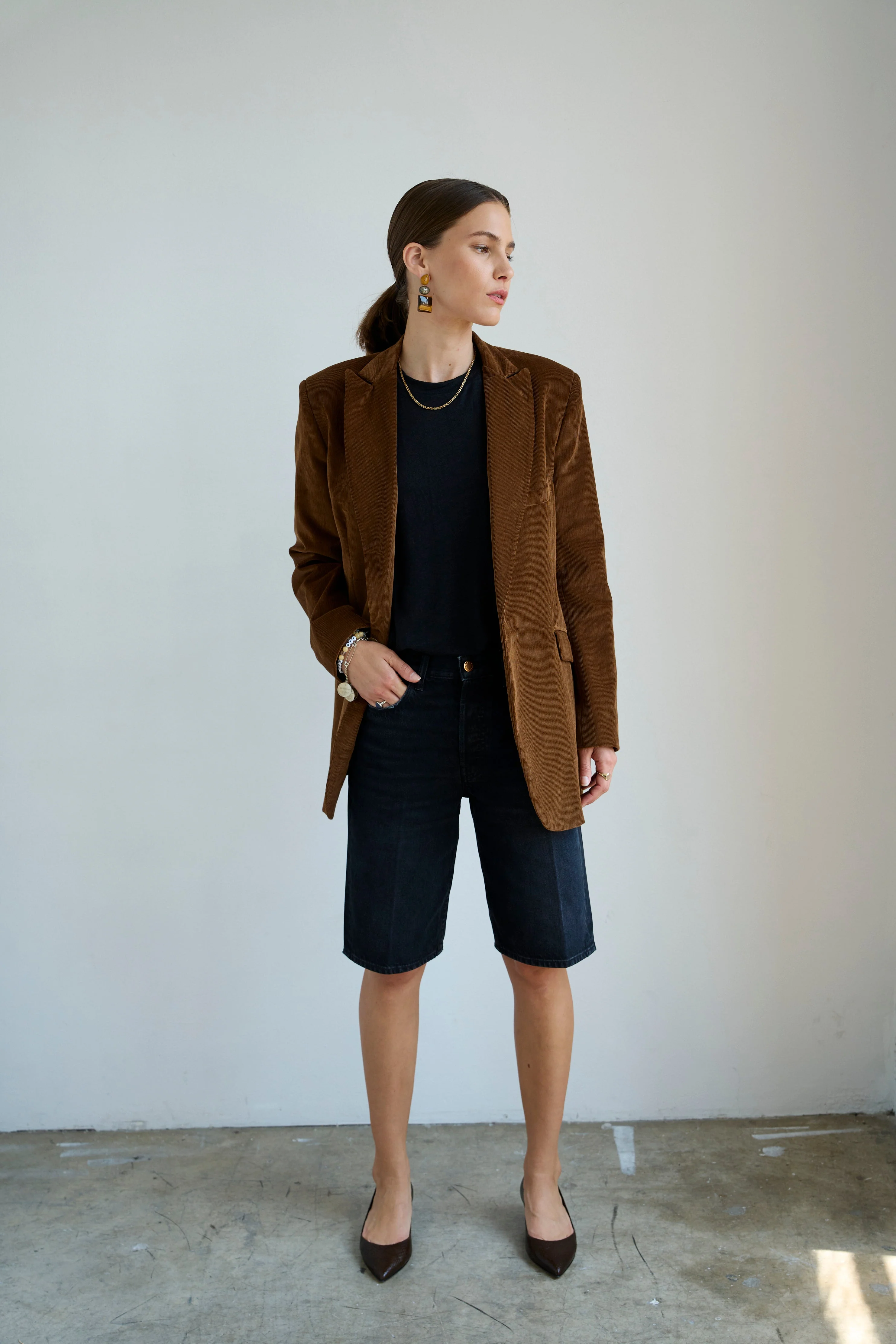 Jamie Haller - The Finished Hem Short in Washed Black - Image 4