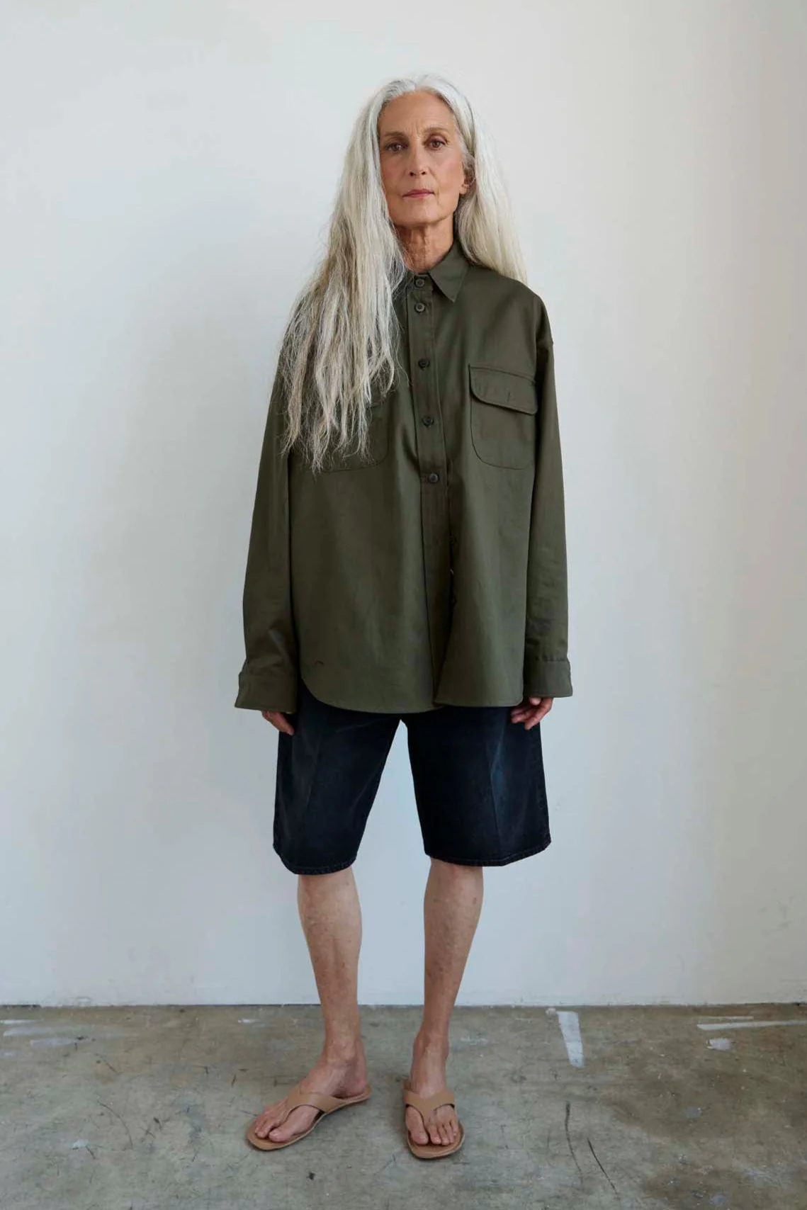 Jamie Haller - The Finished Hem Short in Washed Black - Image 8
