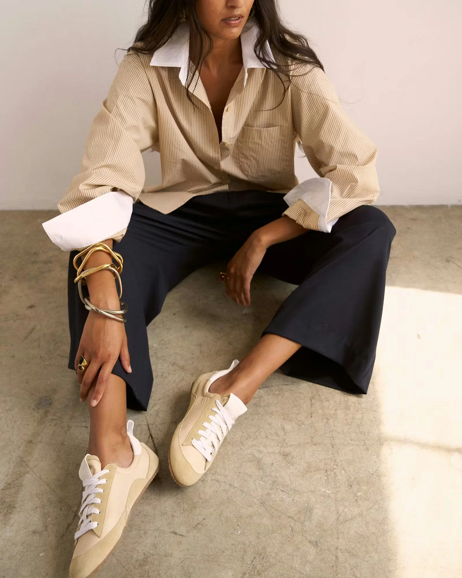 Jamie Haller - The Gaucho Pleat in Navy - Image 7
