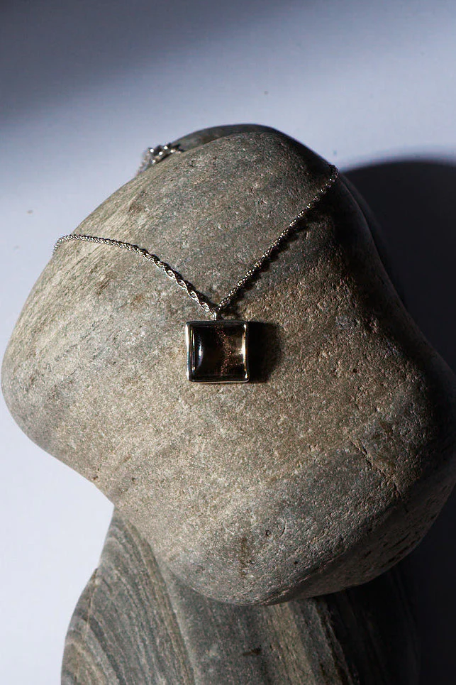 Jamie Haller - The Gemma Pendant Necklace in Smoky Quartz - Image 3