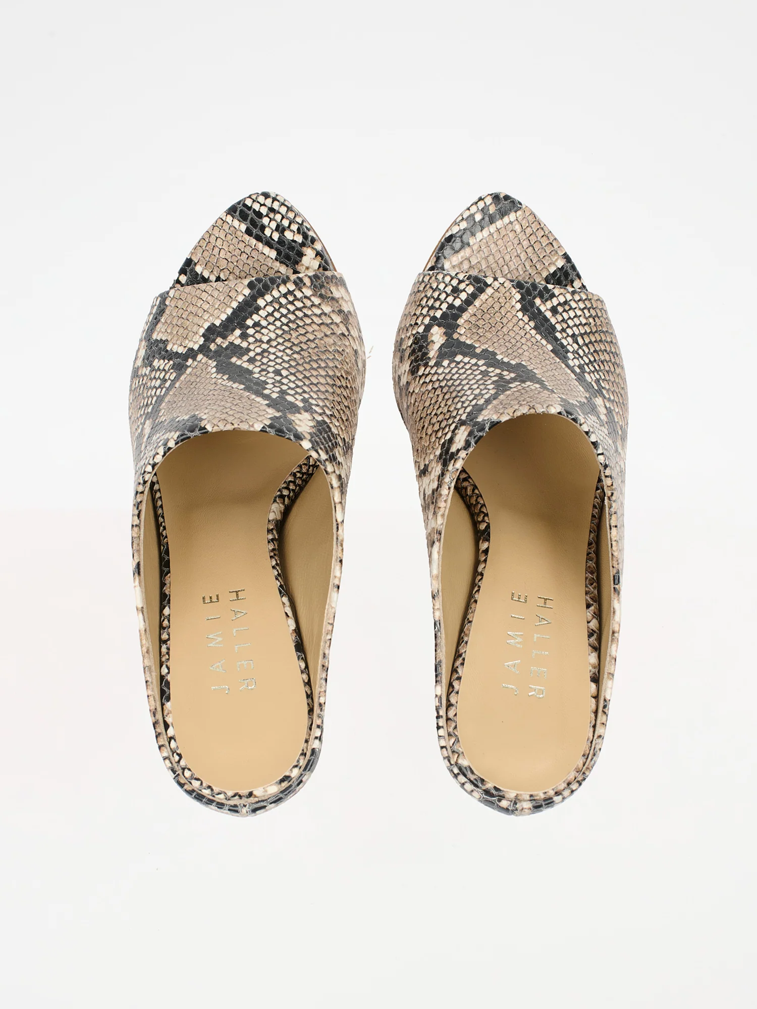 Jamie Haller - The High Slide in Taupe Python - Image 4