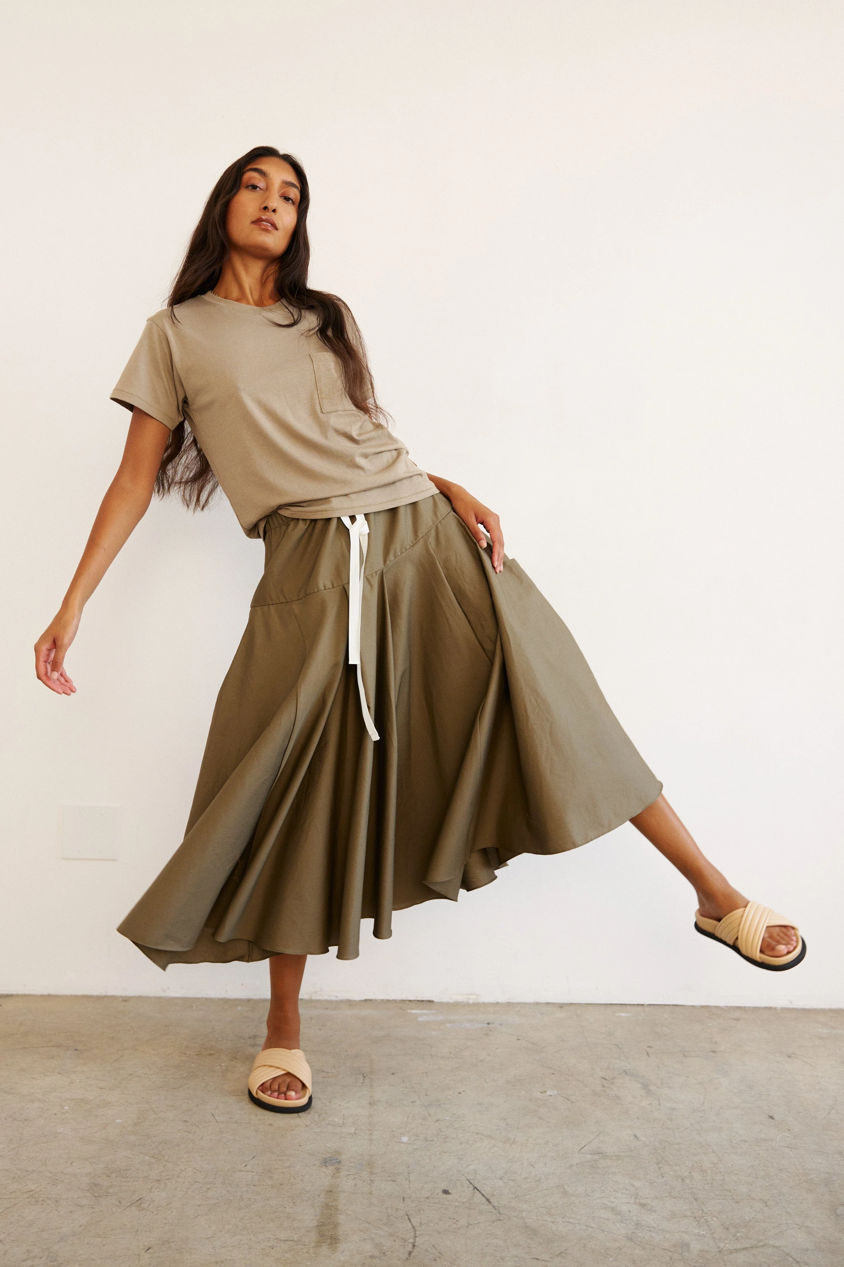Jamie Haller - The Italian Summer Skirt in Taupe