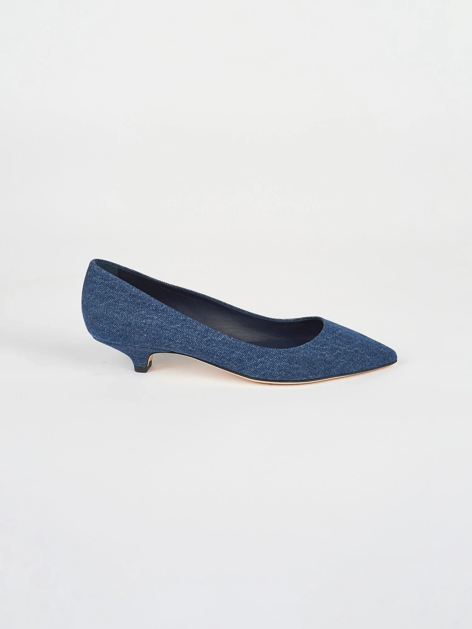 Jamie Haller - The Kitty Point Heel in Denim - Image 2