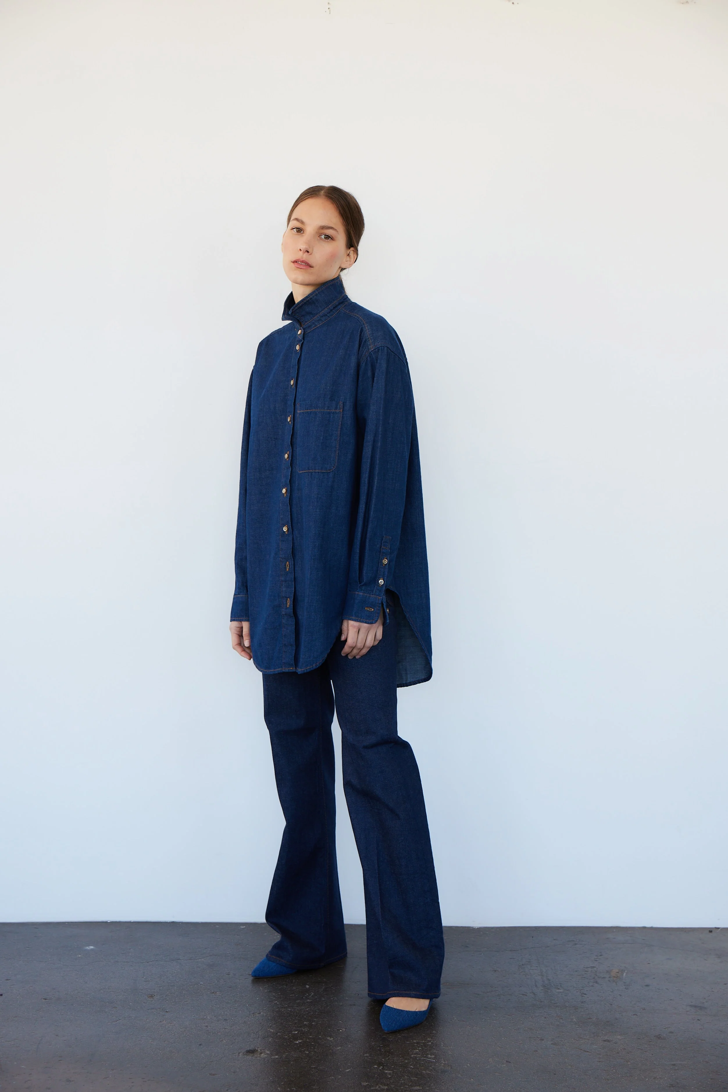 Jamie Haller - The Kitty Point Heel in Denim - Image 4