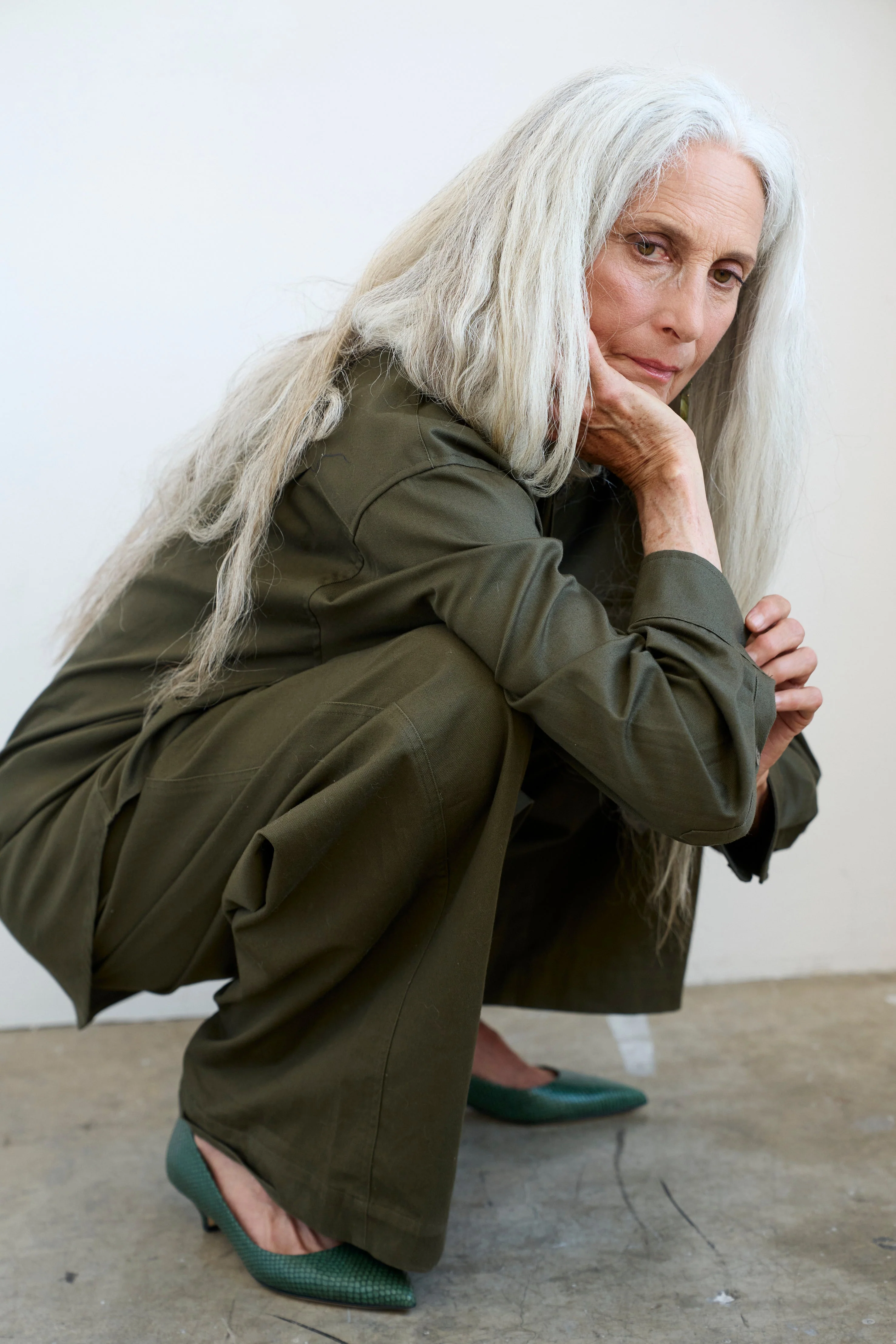 Jamie Haller - The Kitty Point Heel in Green Snake - Image 5