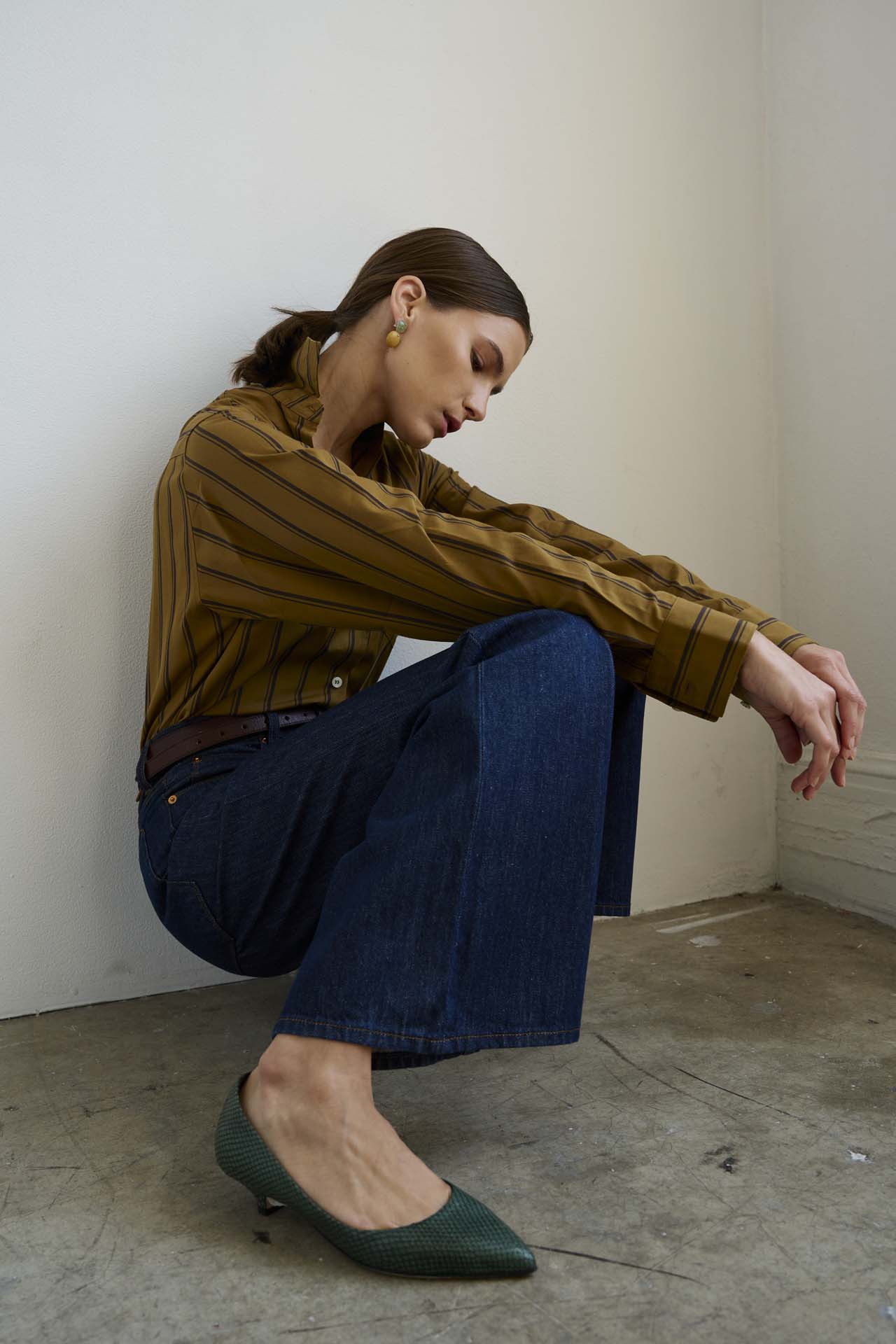 Jamie Haller - The Kitty Point Heel in Green Snake - Image 6