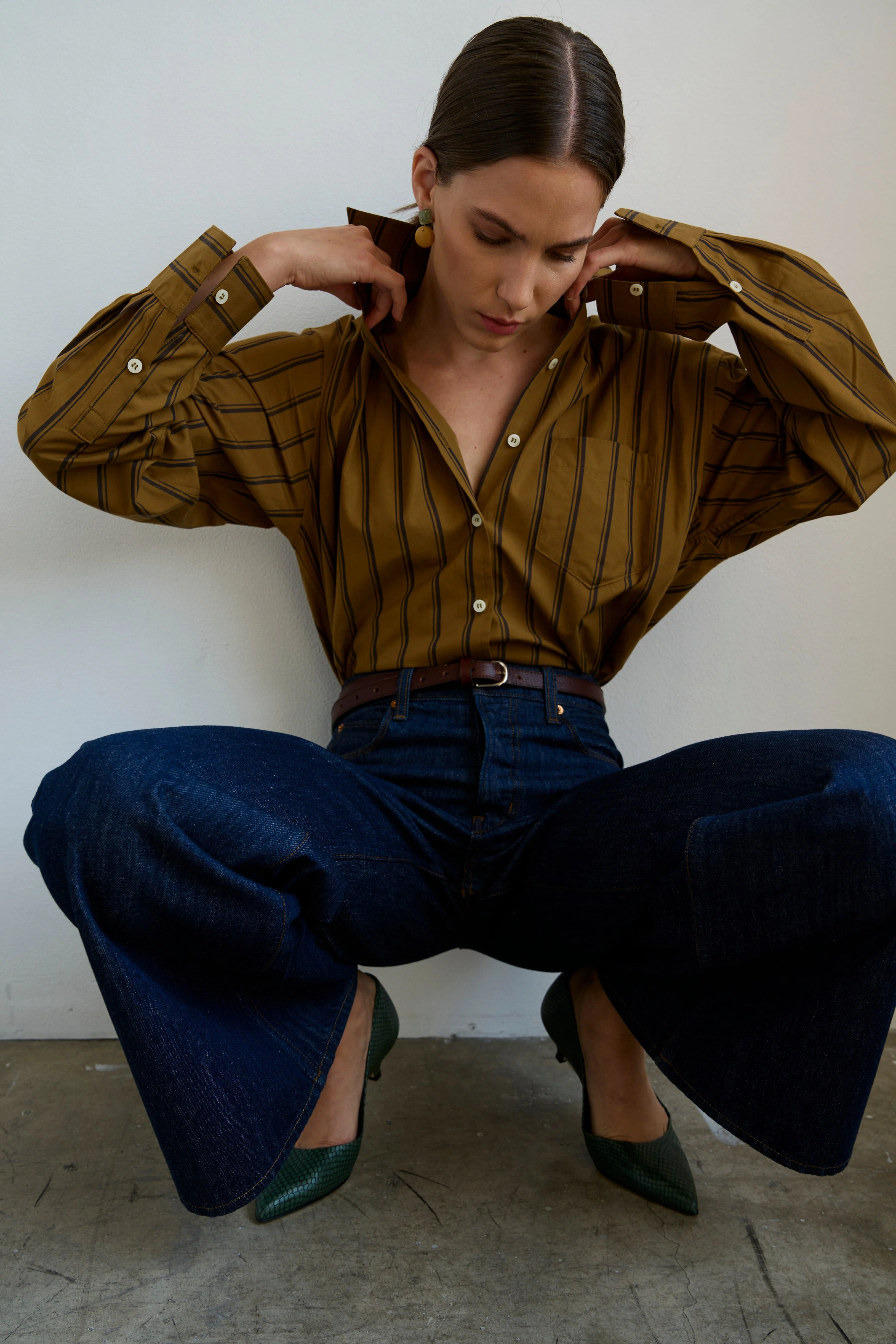 Jamie Haller - The Kitty Point Heel in Green Snake - Image 8