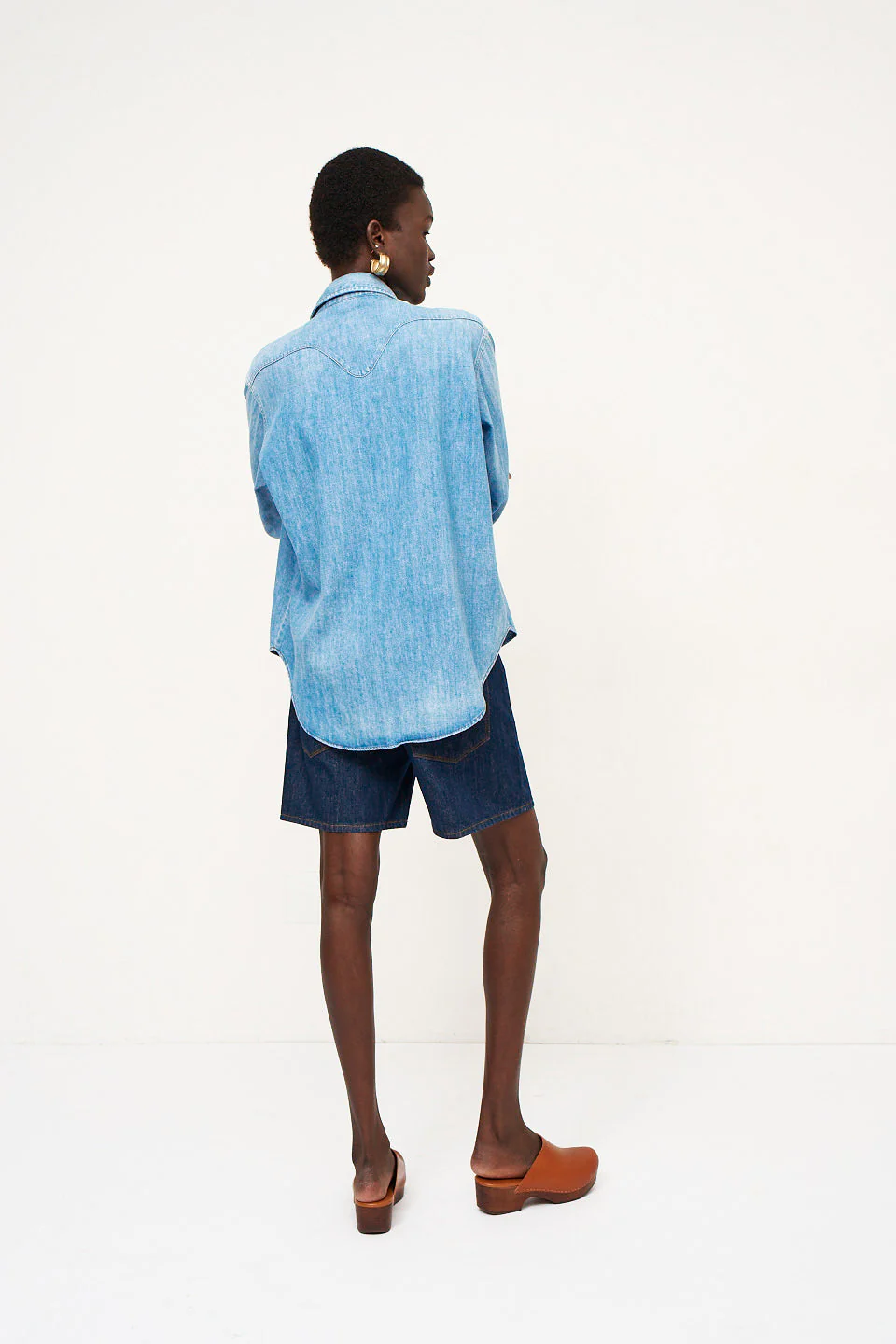 Jamie Haller - The Loretta Western Shirt in Timeworn Indigo - Image 7
