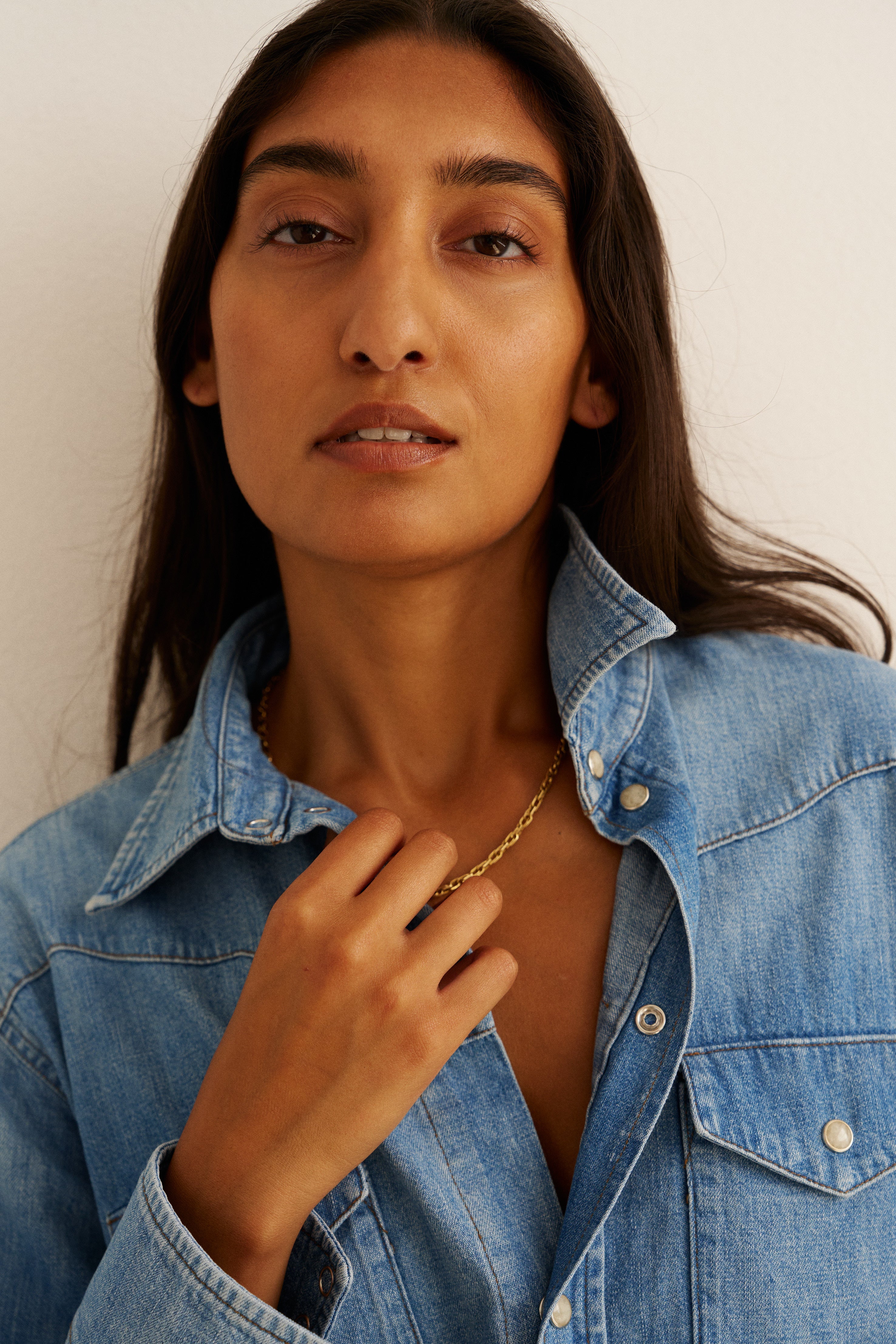 Jamie Haller - The Loretta Western Shirt in Timeworn Indigo - Image 8