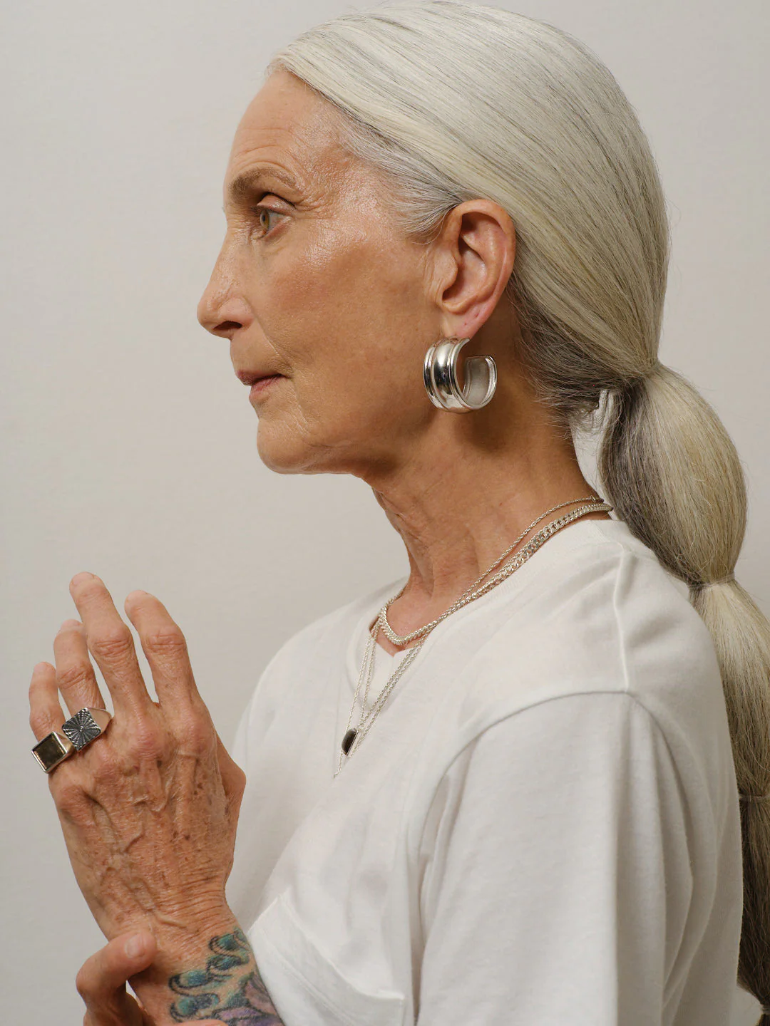 Jamie Haller - The Nina Flat Signet Ring in Smoky Quartz - Image 5