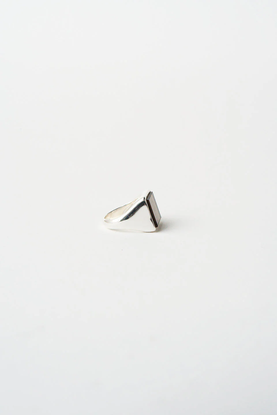 Jamie Haller - The Nina Flat Signet Ring in Smoky Quartz - Image 6