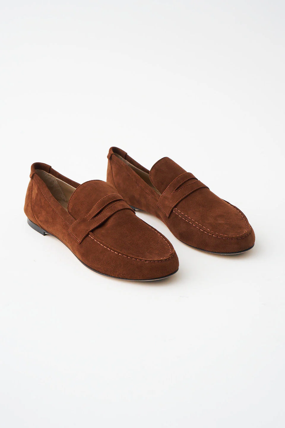 Jamie Haller - The Penny Loafer in Chocolate Suede - Image 2