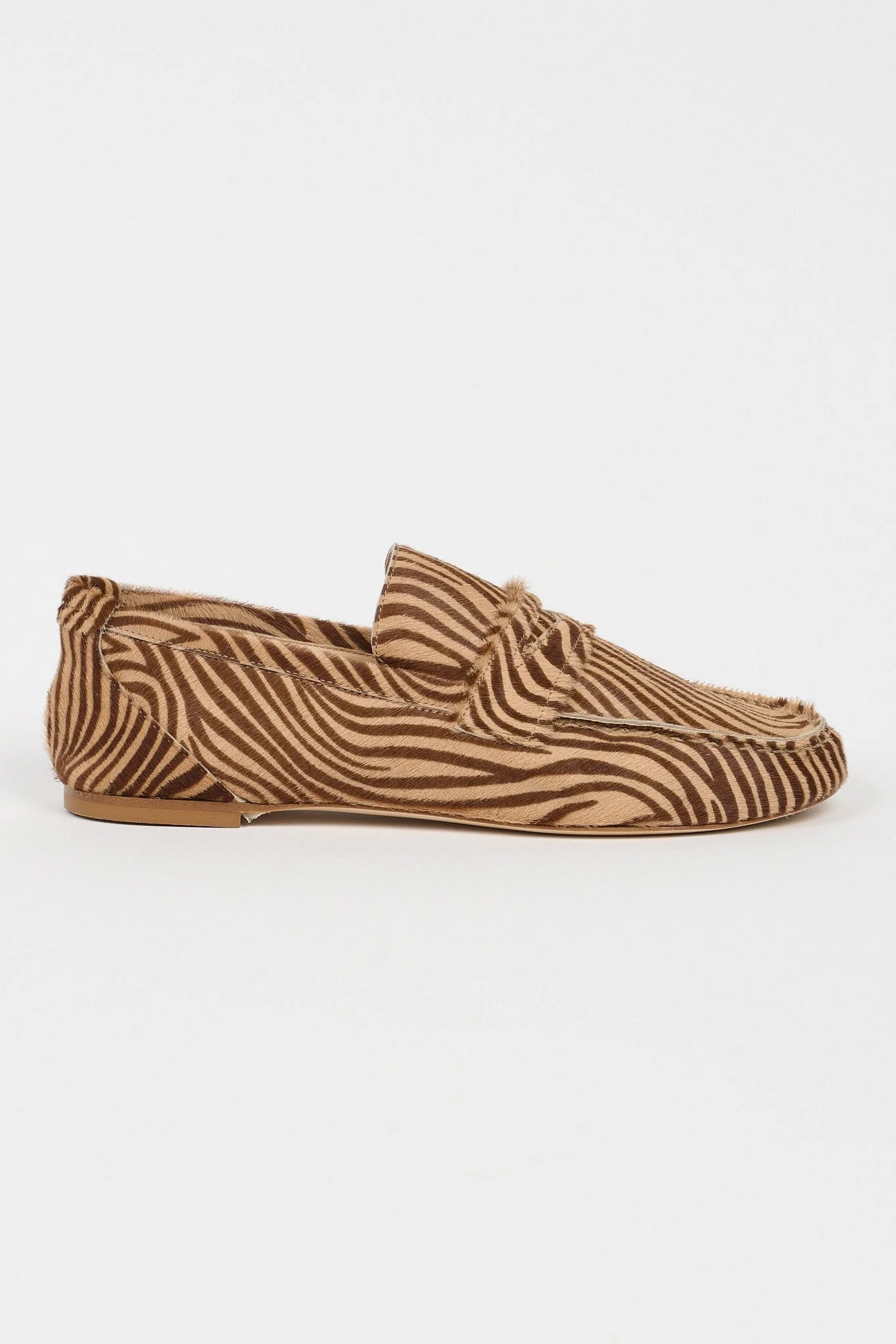 Jamie Haller - The Penny Loafer in Tan Zebra