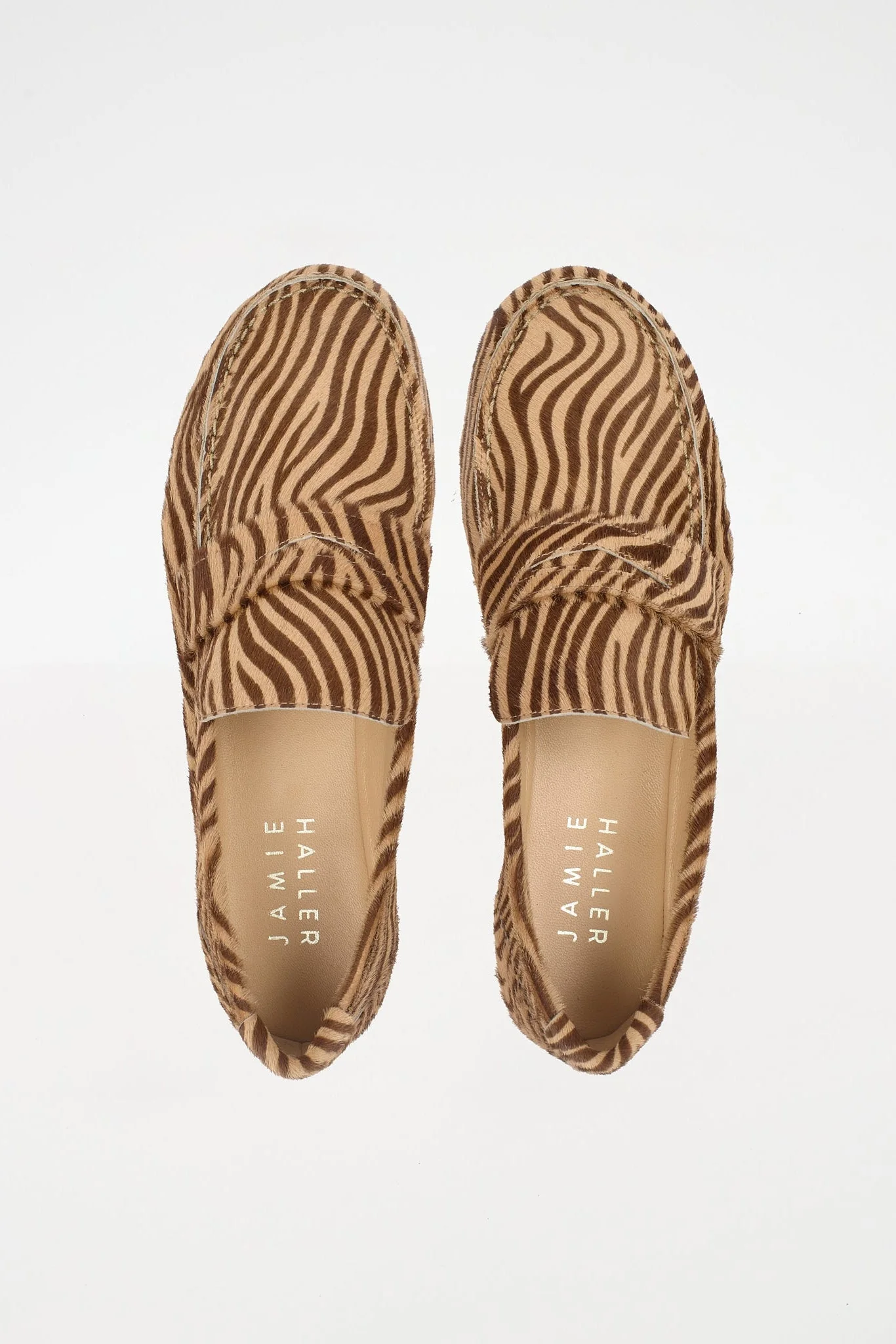 Jamie Haller - The Penny Loafer in Tan Zebra - Image 3