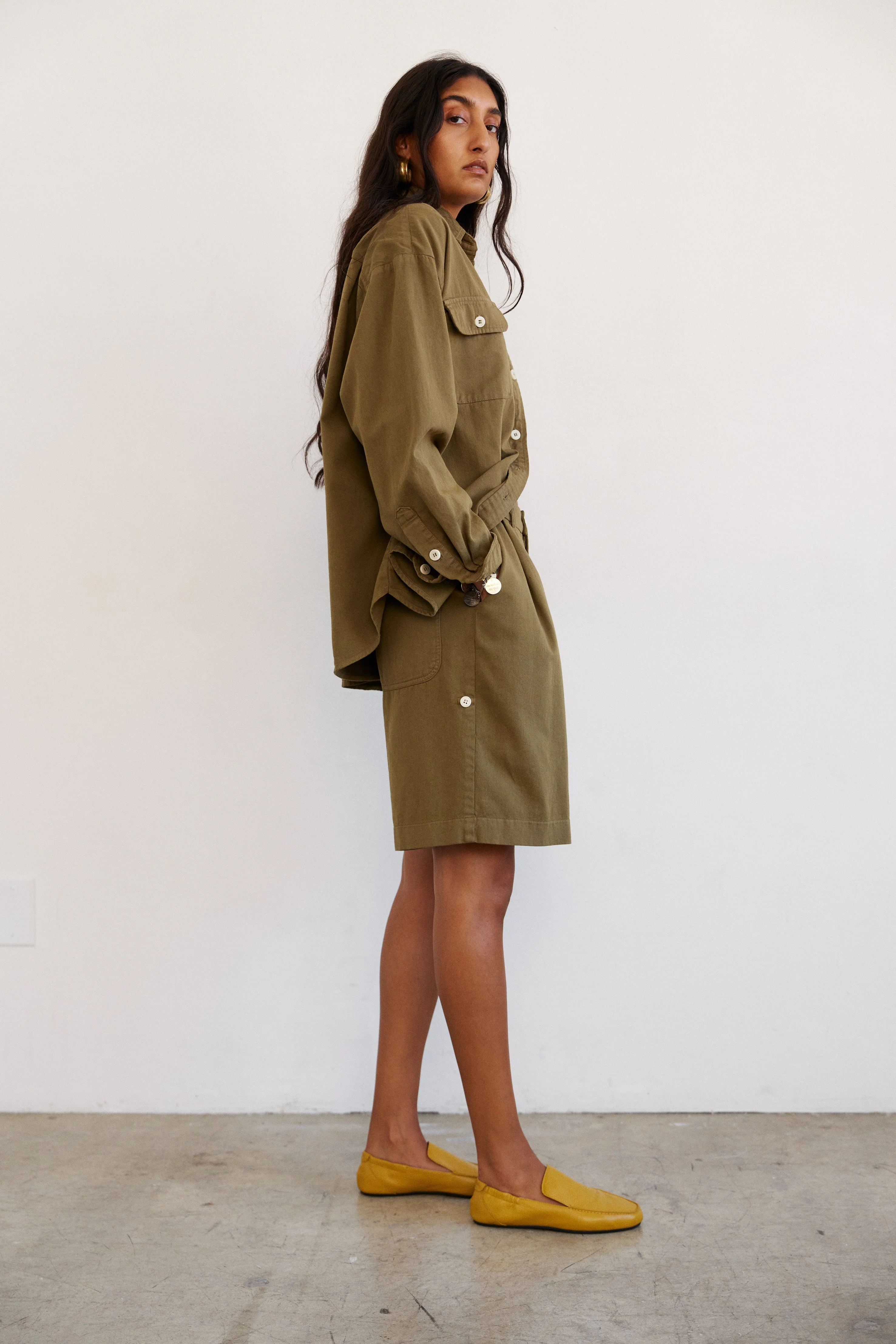 Jamie Haller - The Pleat Short in Khaki - Image 6