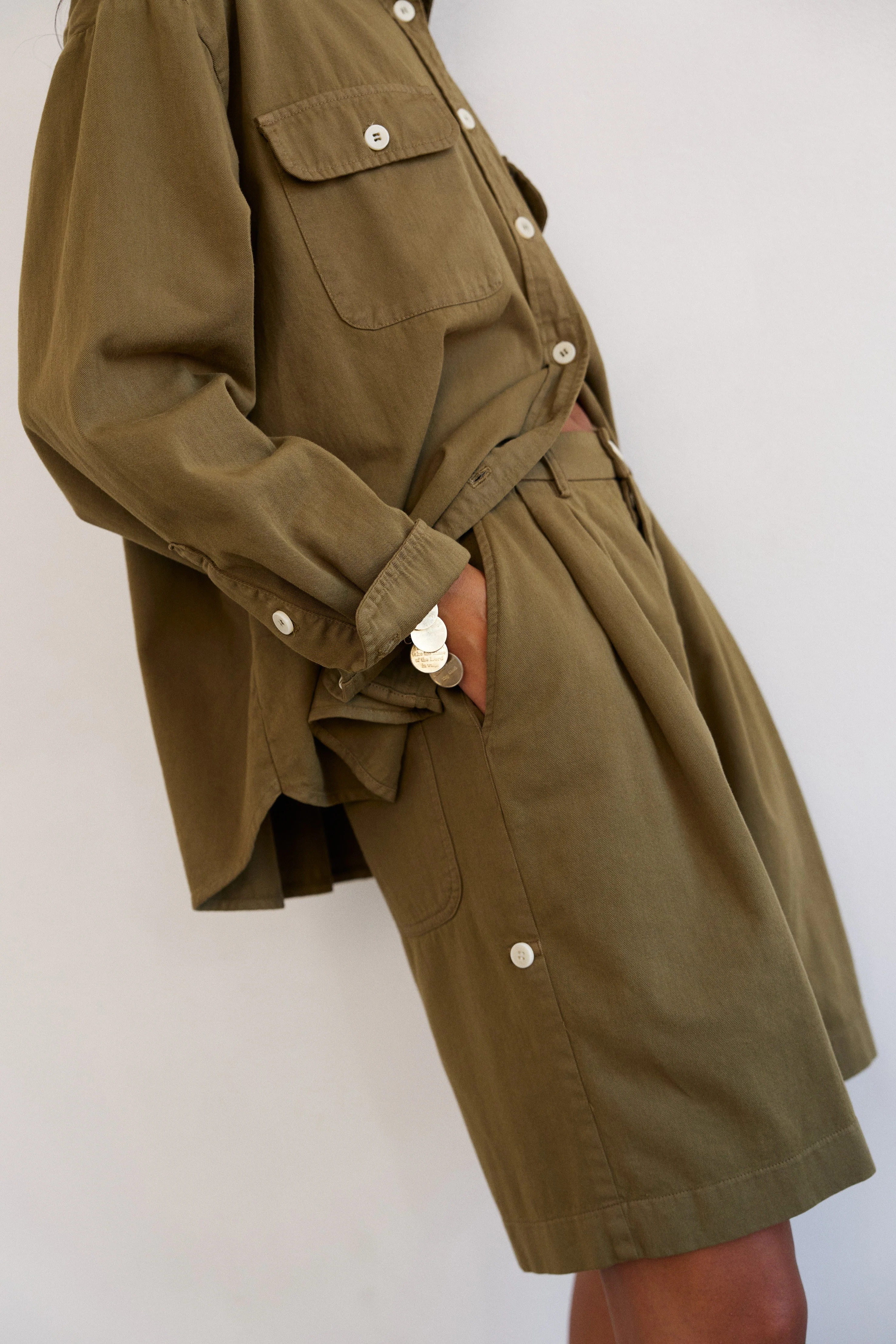 Jamie Haller - The Pleat Short in Khaki - Image 8