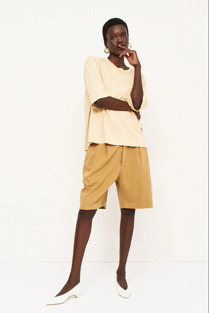 Jamie Haller - The Pleat Short in Tan - Image 4
