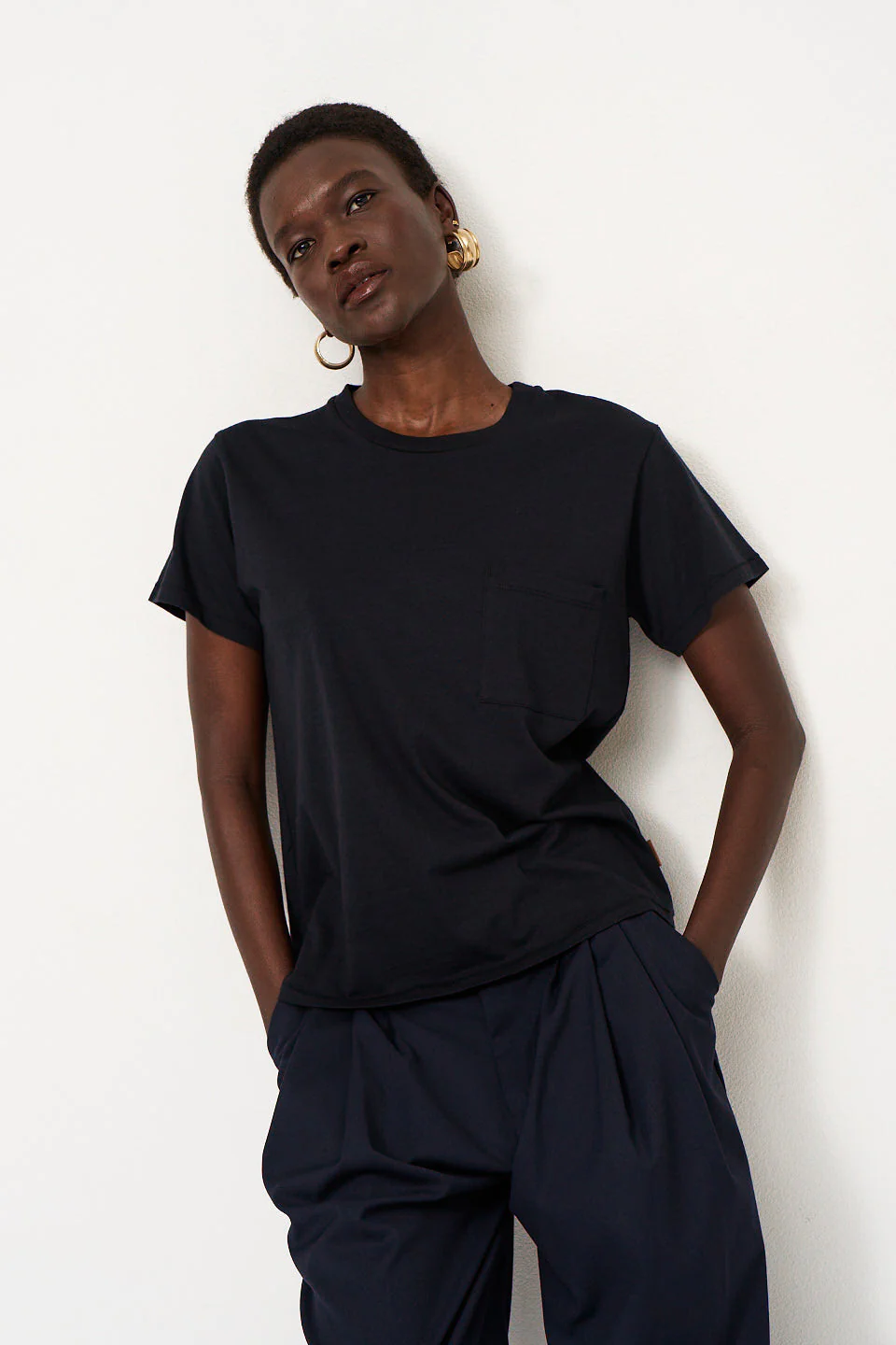 Jamie Haller - The Pocket Tee in Black - Image 6