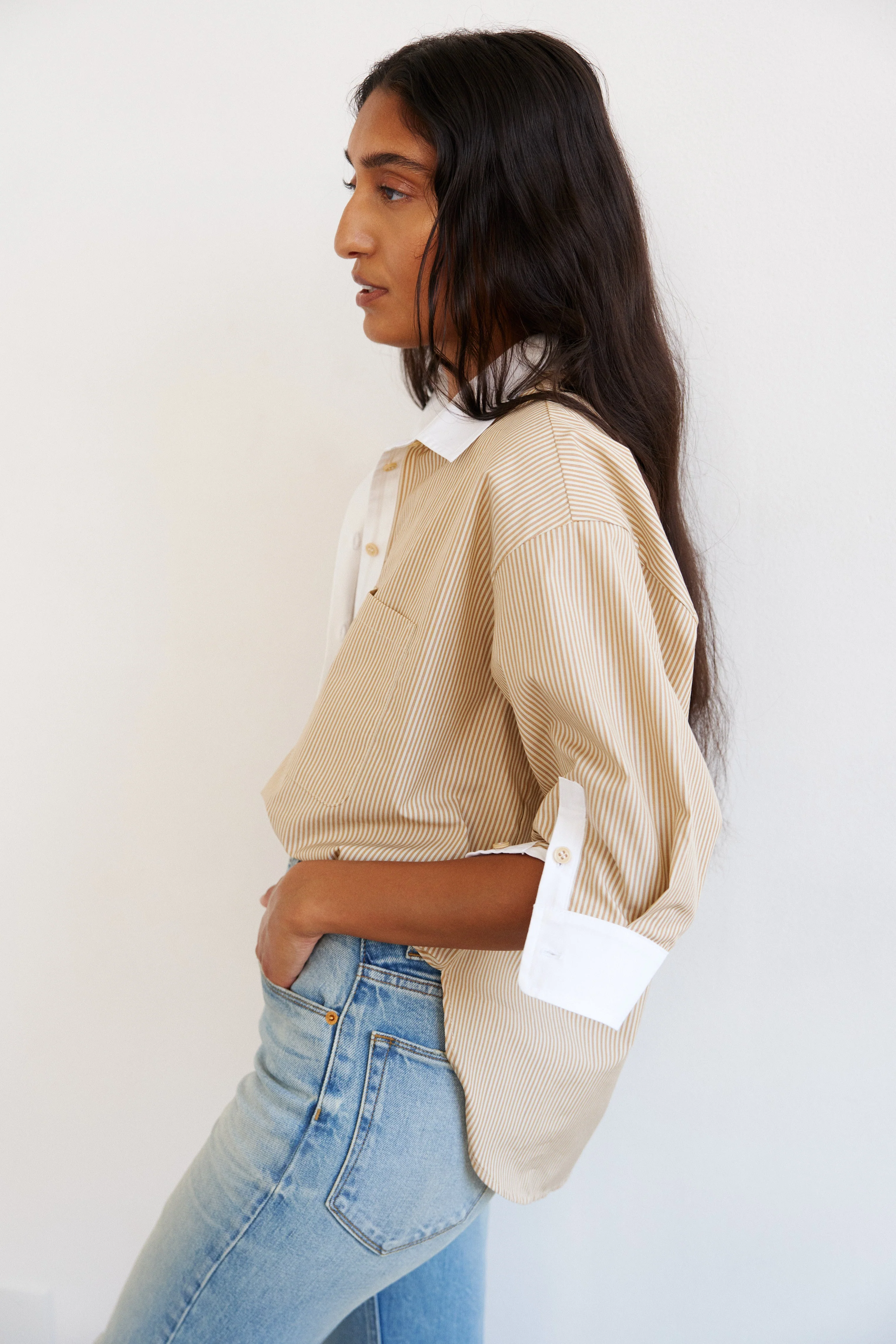 Jamie Haller - The Popover in Honey Stripe
