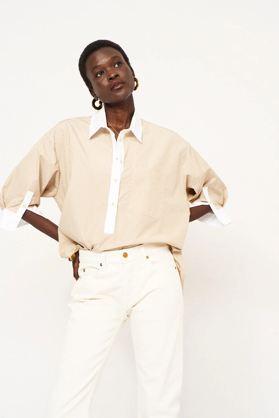 Jamie Haller - The Popover in Honey Stripe - Image 2