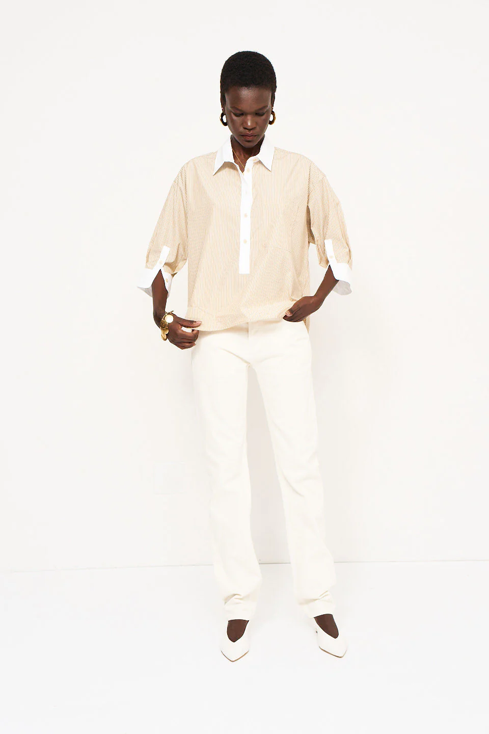 Jamie Haller - The Popover in Honey Stripe - Image 3