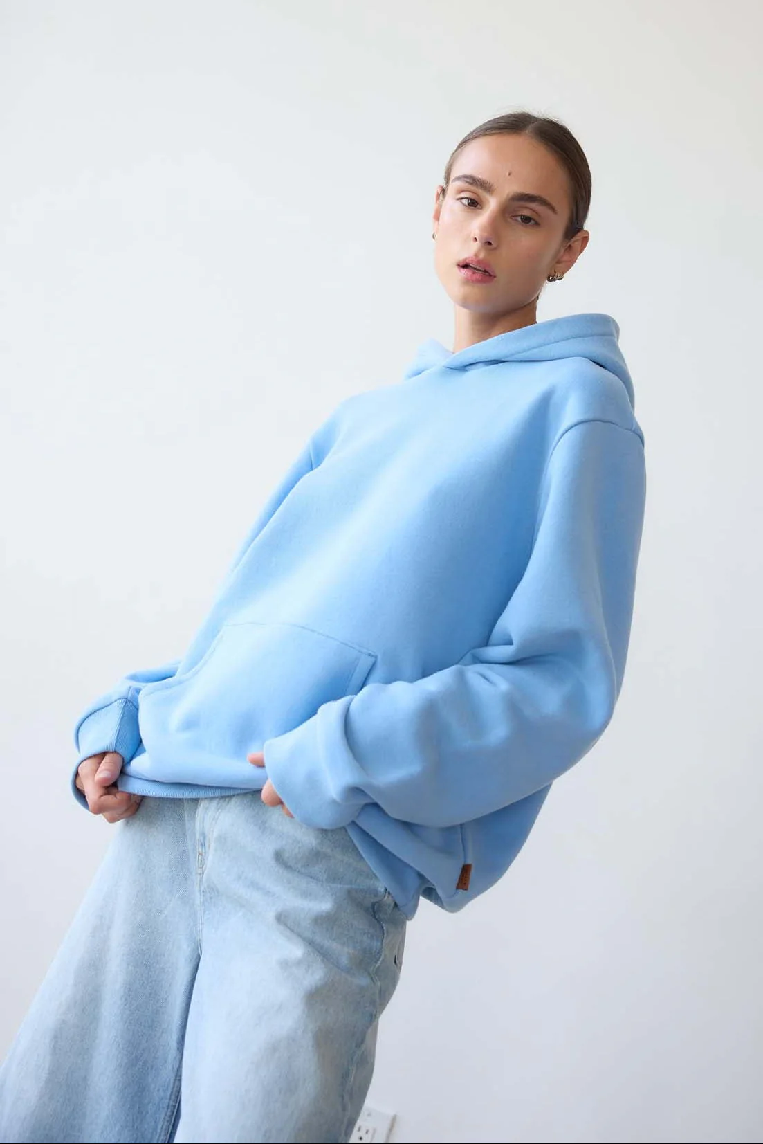 Jamie Haller - The Pullover Hoodie in Baby Blue - Image 2