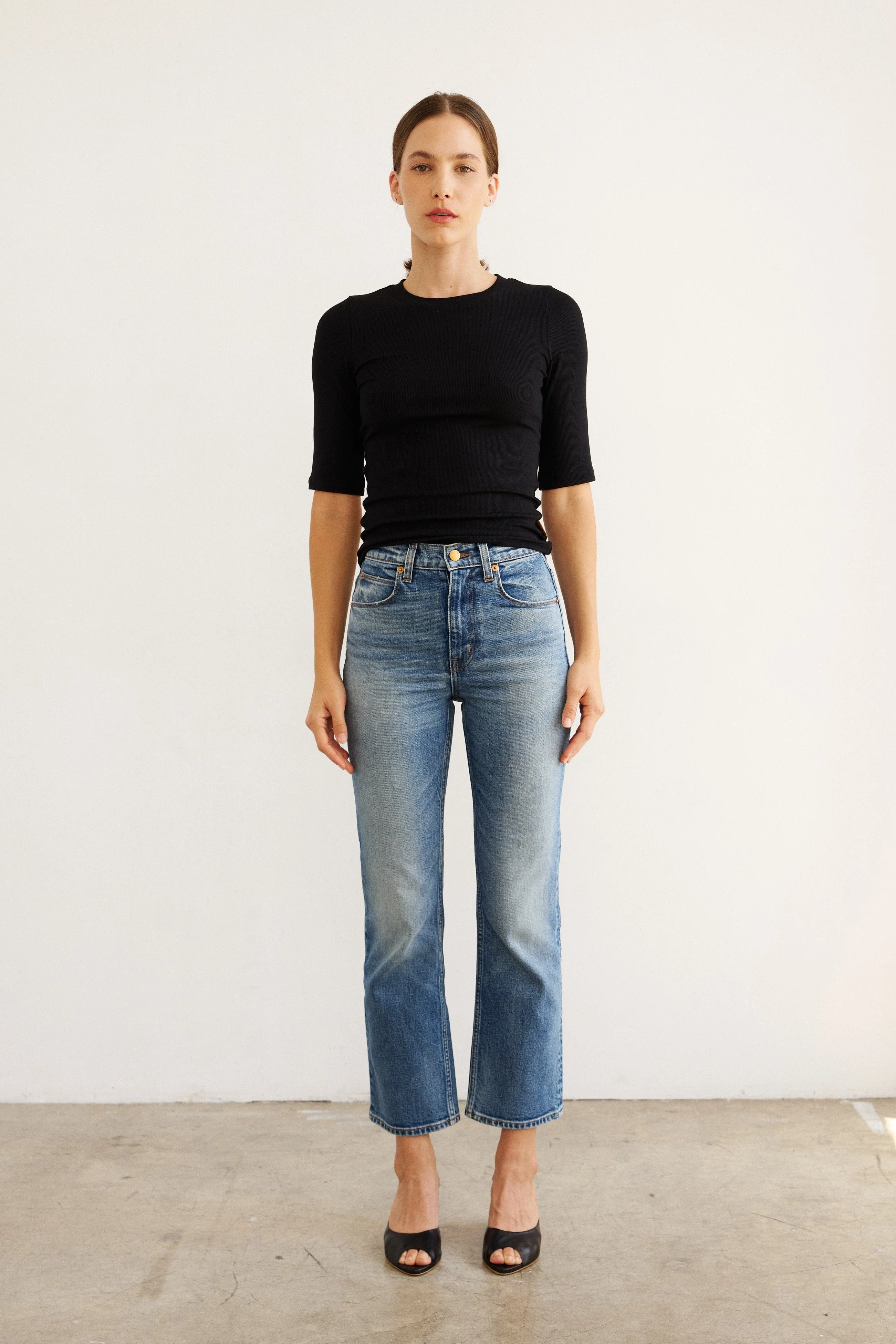 Jamie Haller - The Rib Elbow Crew in Black - Image 4