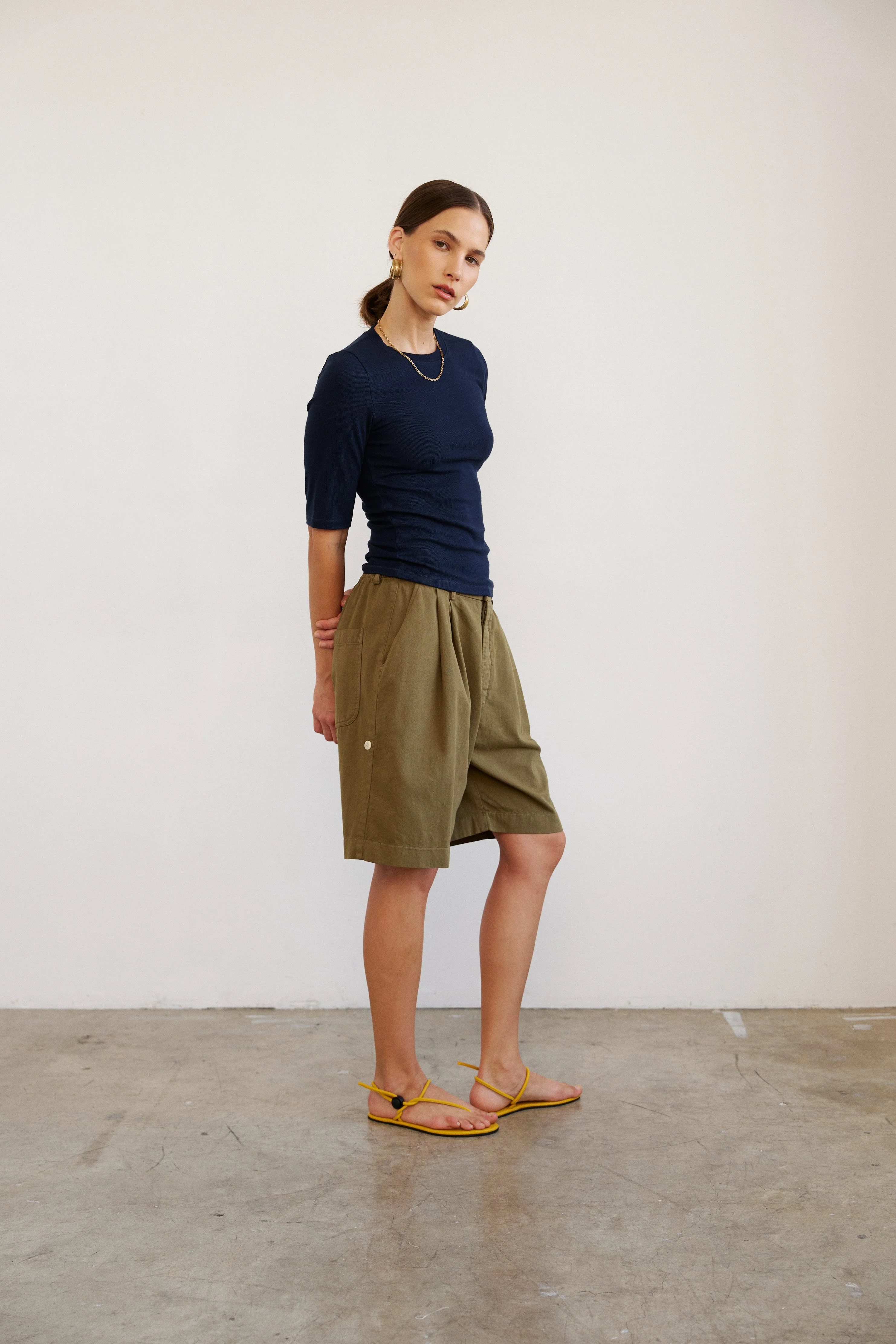 Jamie Haller - The Rib Elbow Crew in Navy - Image 5