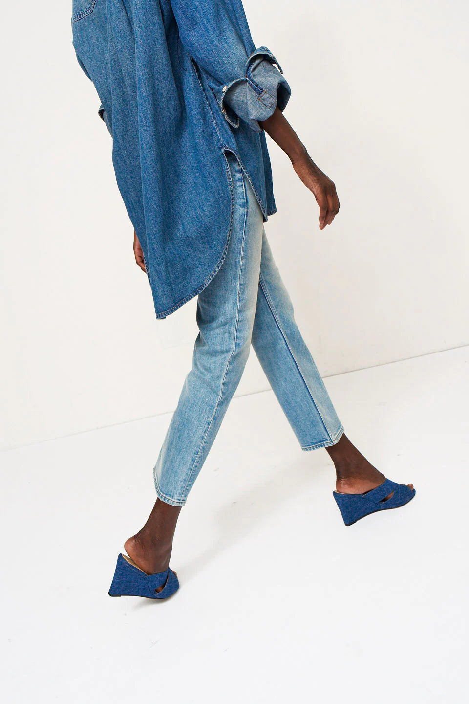 Jamie Haller - The Rose Platform in Denim - Image 7