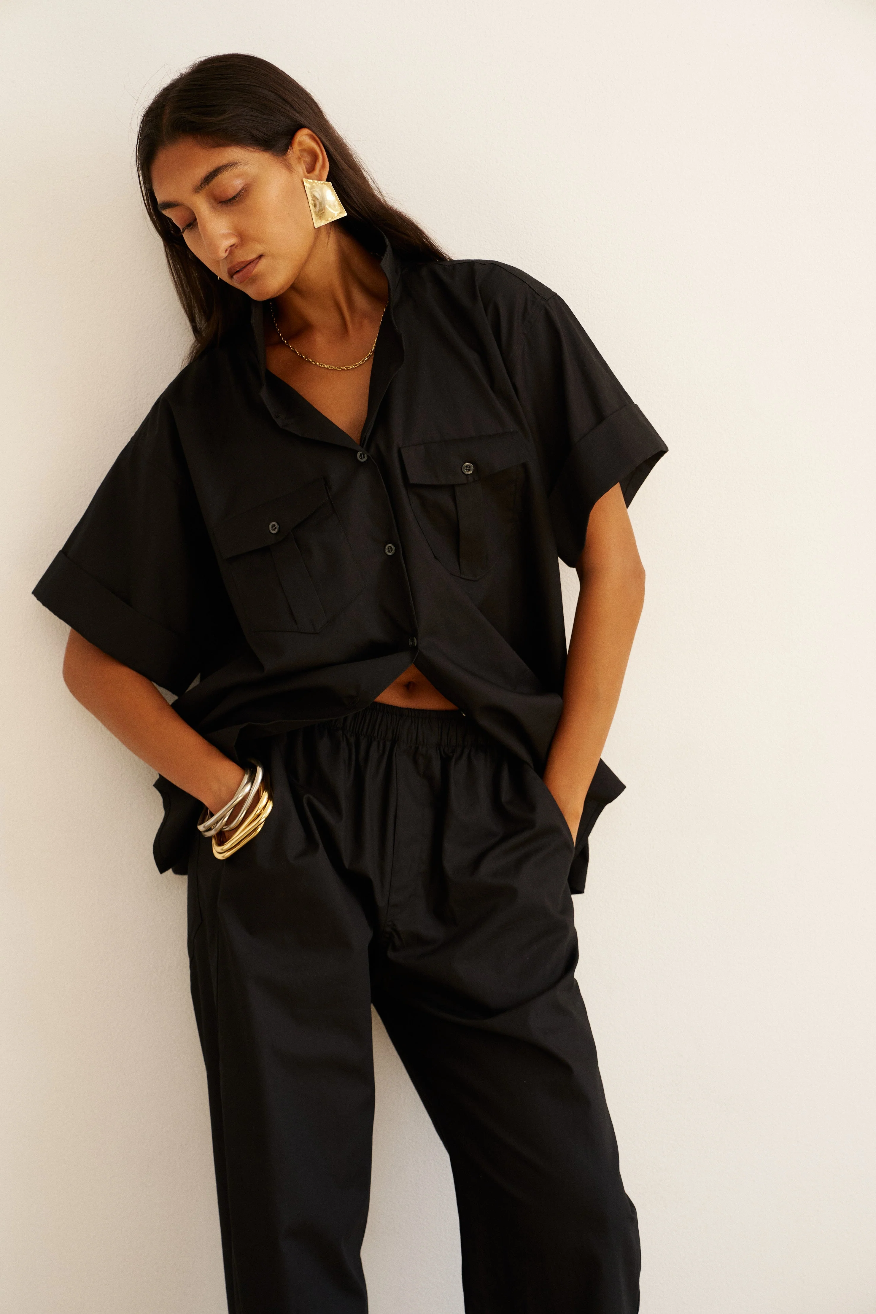 Jamie Haller - The Safari Shirt in Black - Image 3