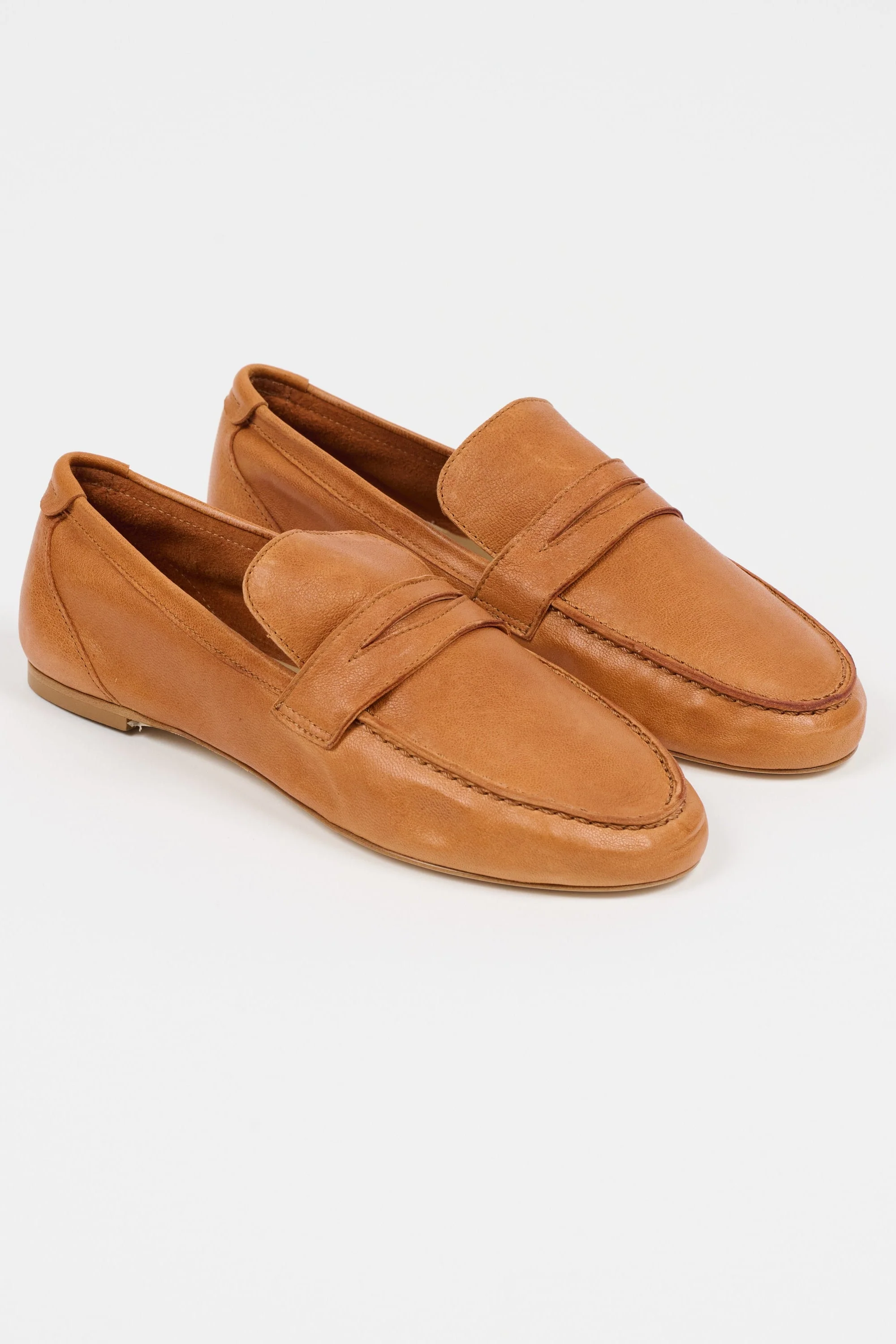 Jamie Haller - The Unlined Penny Loafer in Cuoio - Image 3