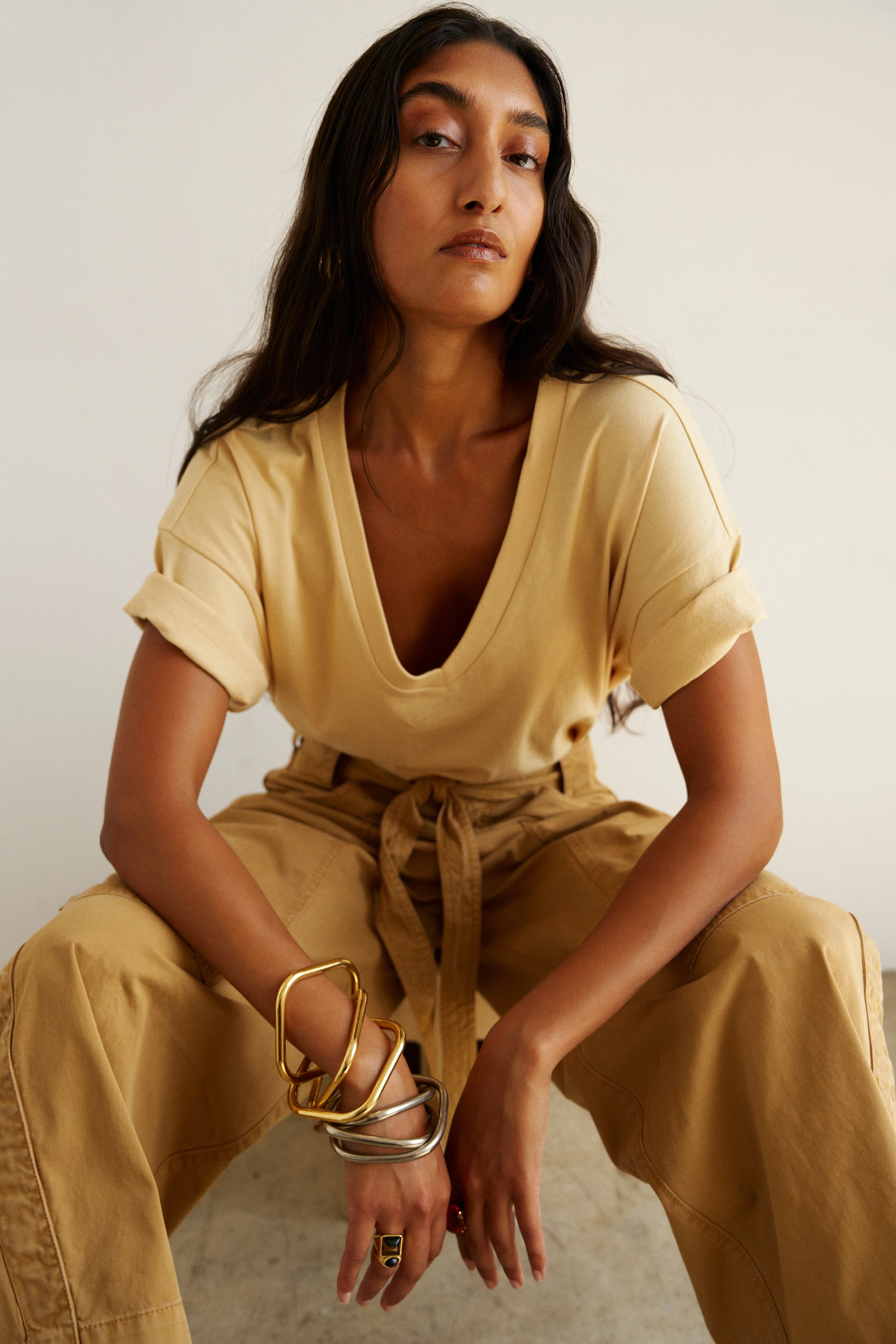 Jamie Haller - The V Tee in Butter - Image 10