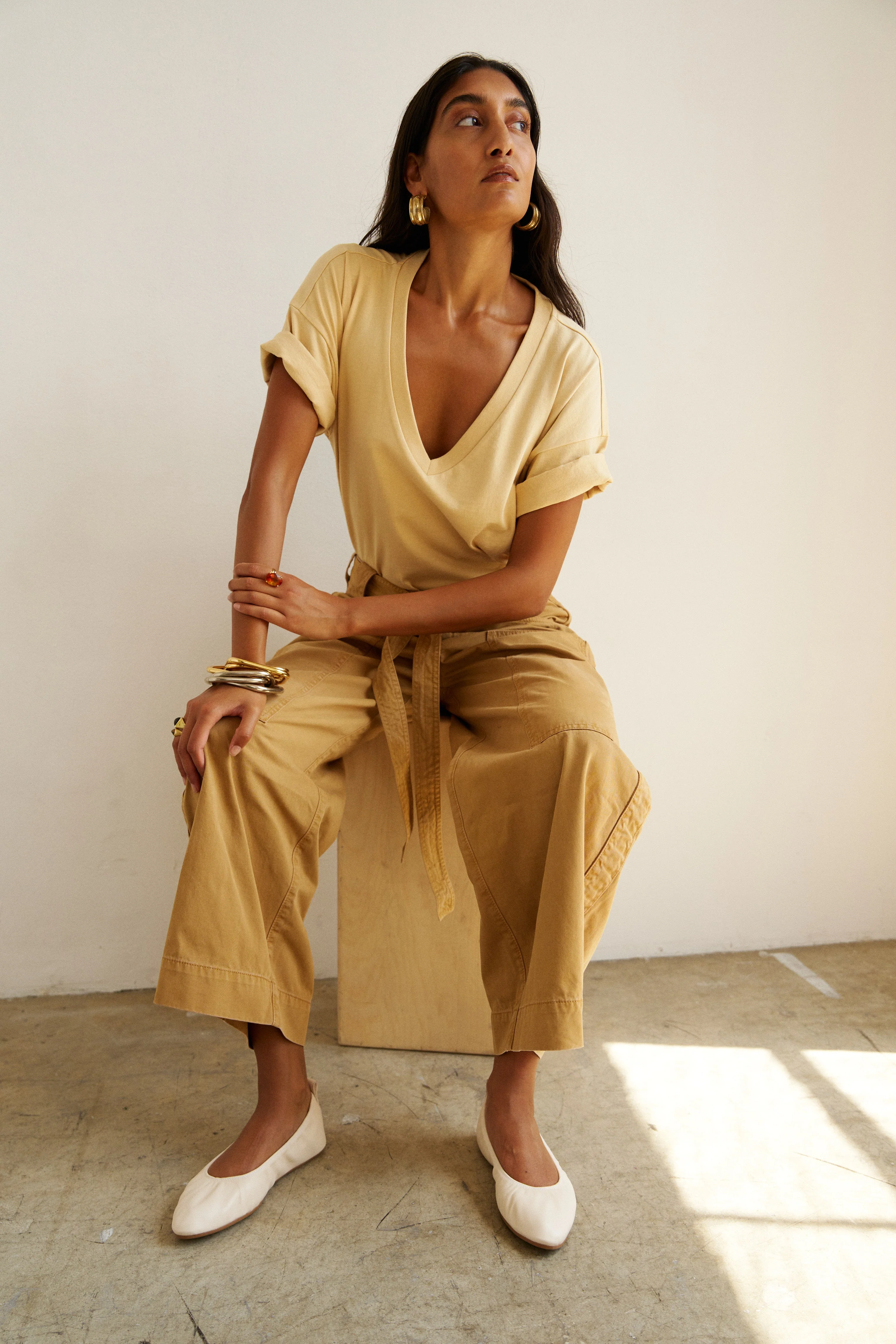 Jamie Haller - The V Tee in Butter - Image 12